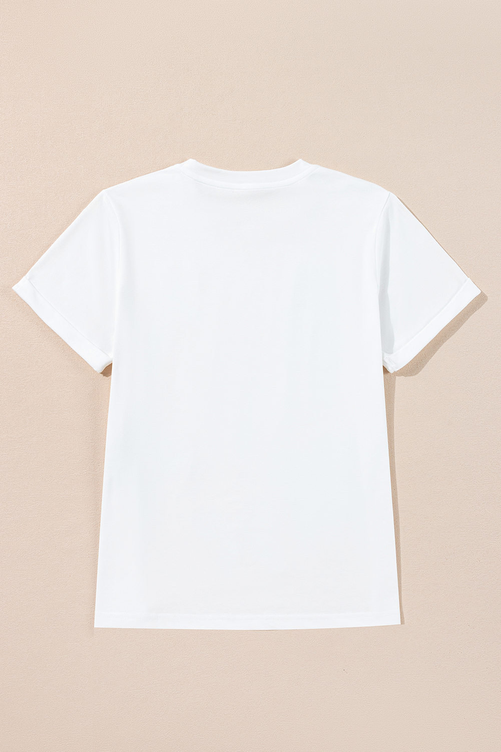 White Christmas Bowknot Graphic Cotton Blend T Shirt - loveforevers