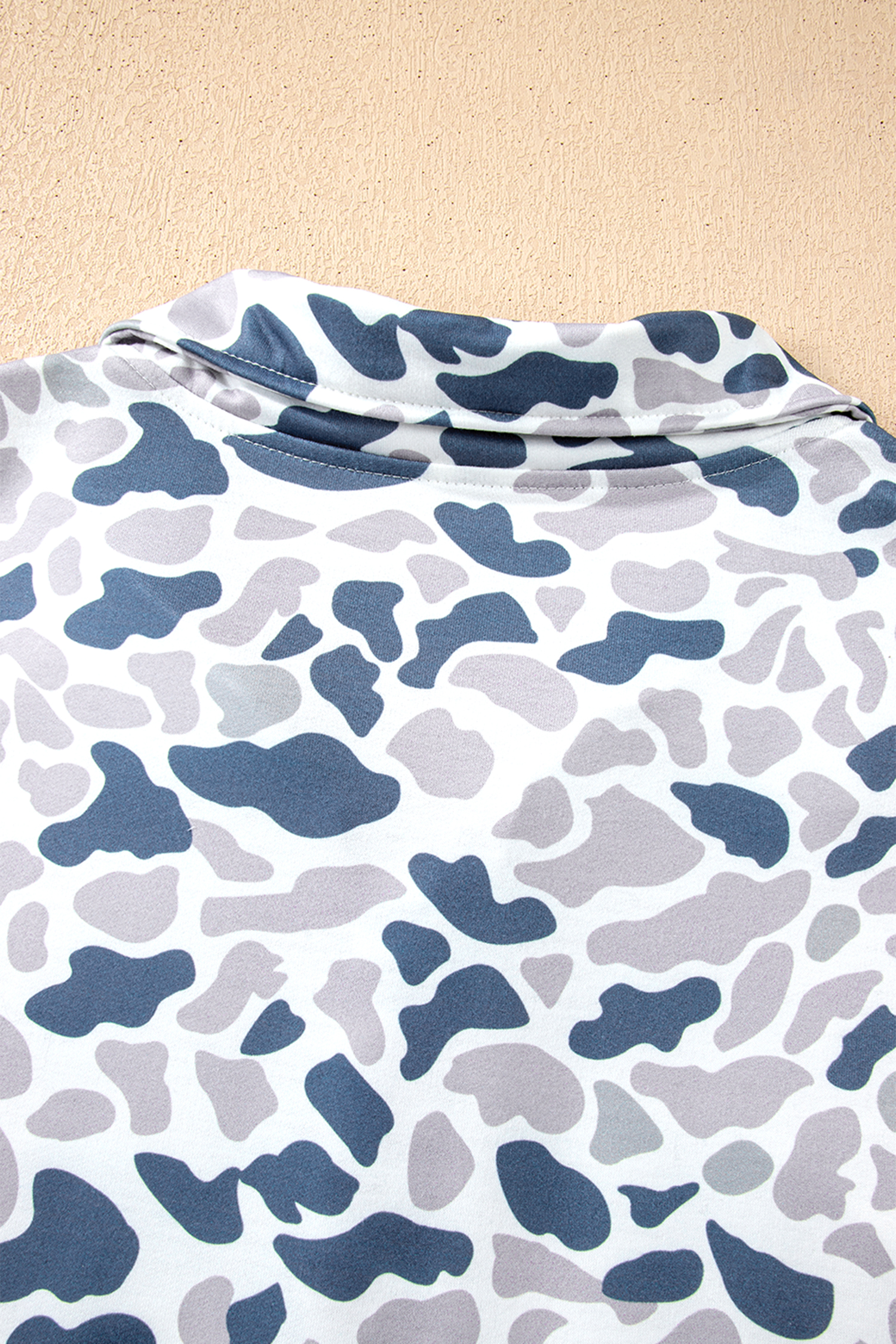 Beige Camo Print Wide Leg Casual Pants - loveforevers