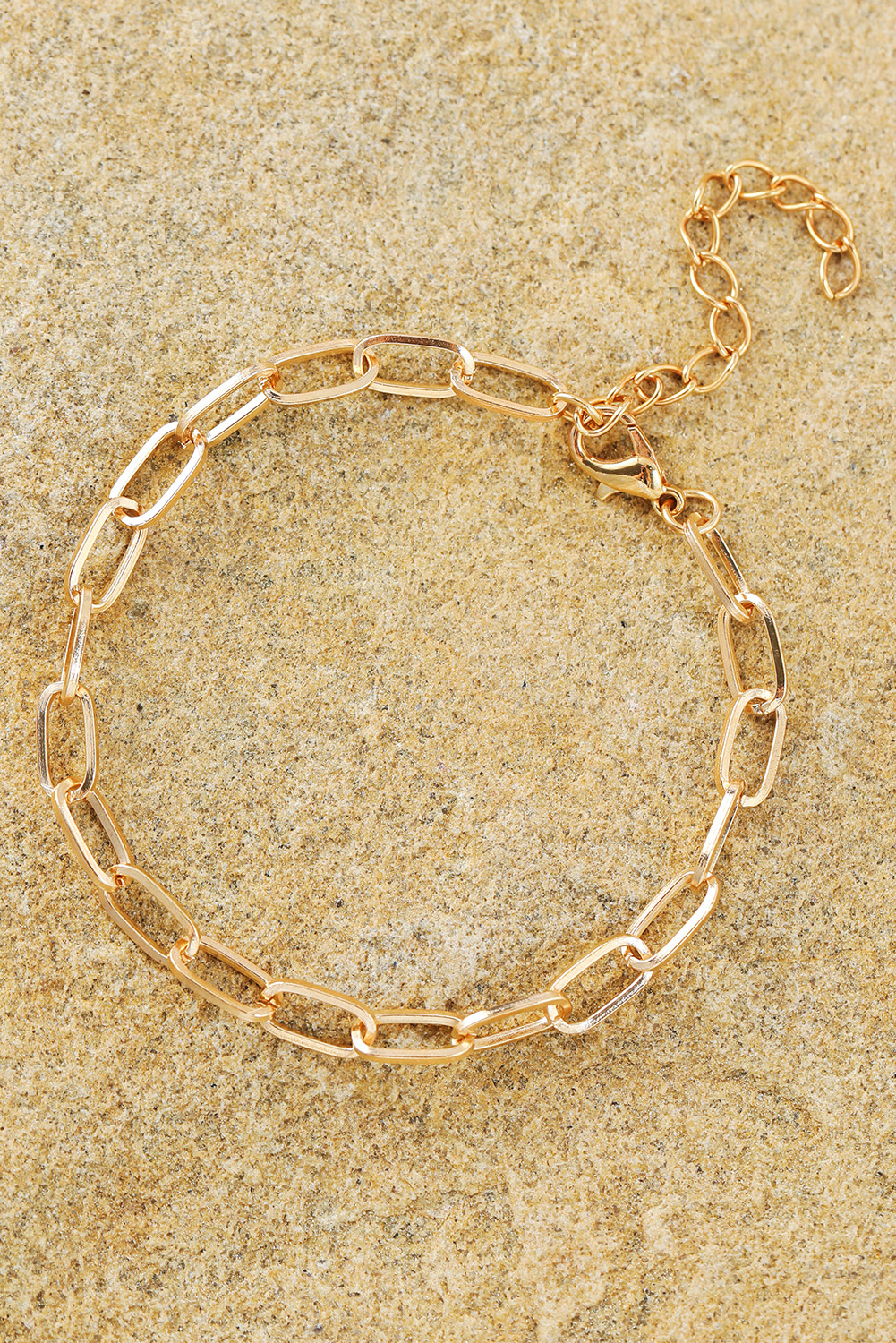 Gold Multi Layered Plated Adjustable Chain Bracelet Set - loveforevers