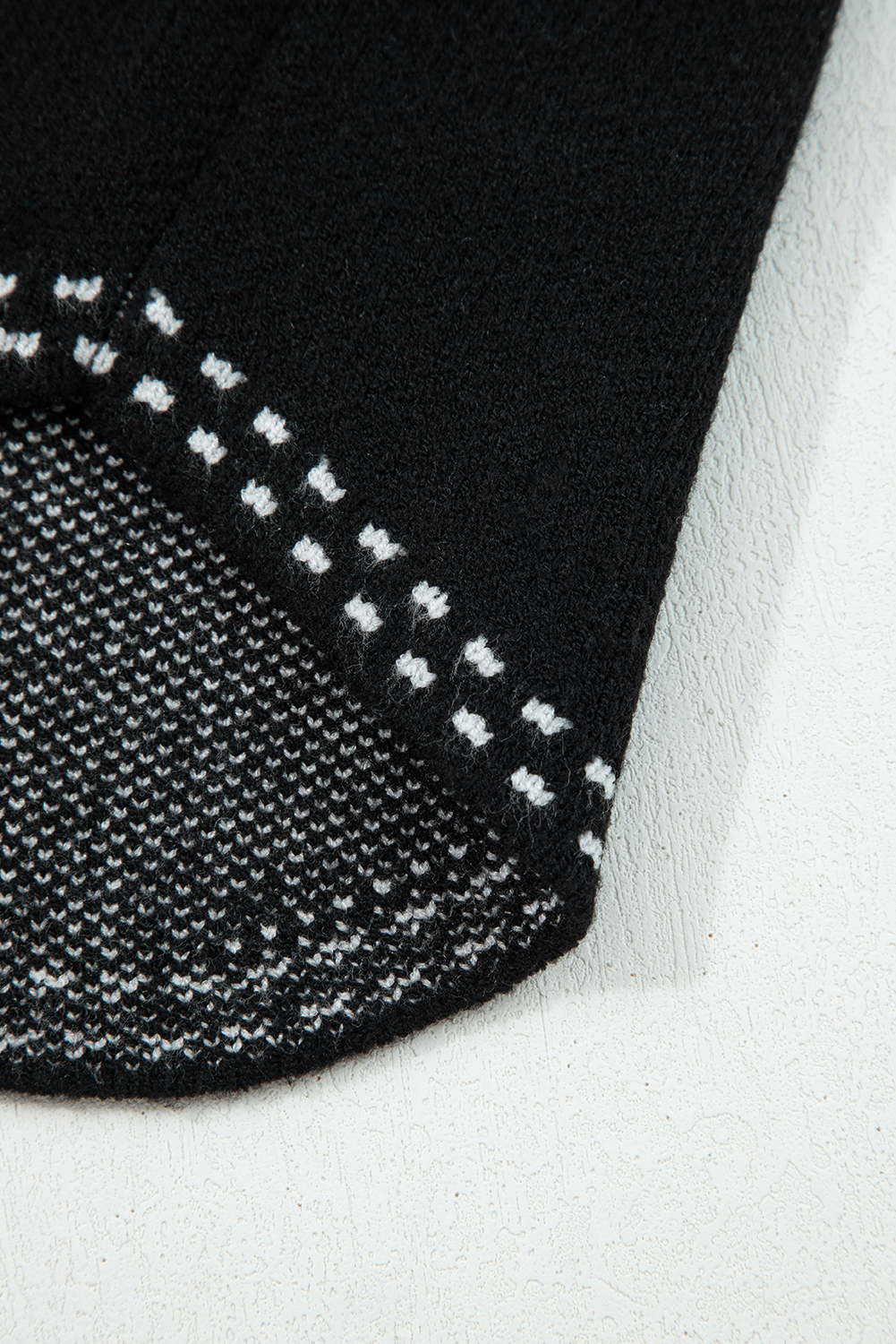 Black Contrast Trim Button up Sweater Cardigan - loveforevers
