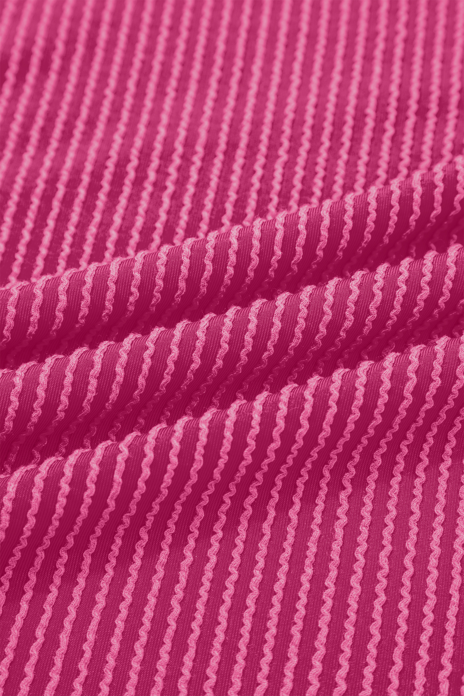 Bright Pink Striped Ribbed Knit T-shirt Shift Dress - loveforevers