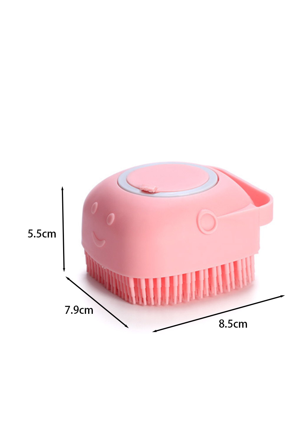 Pale Chestnut Silicone Pet Washer Brush with Shampoo Dispenser - loveforevers