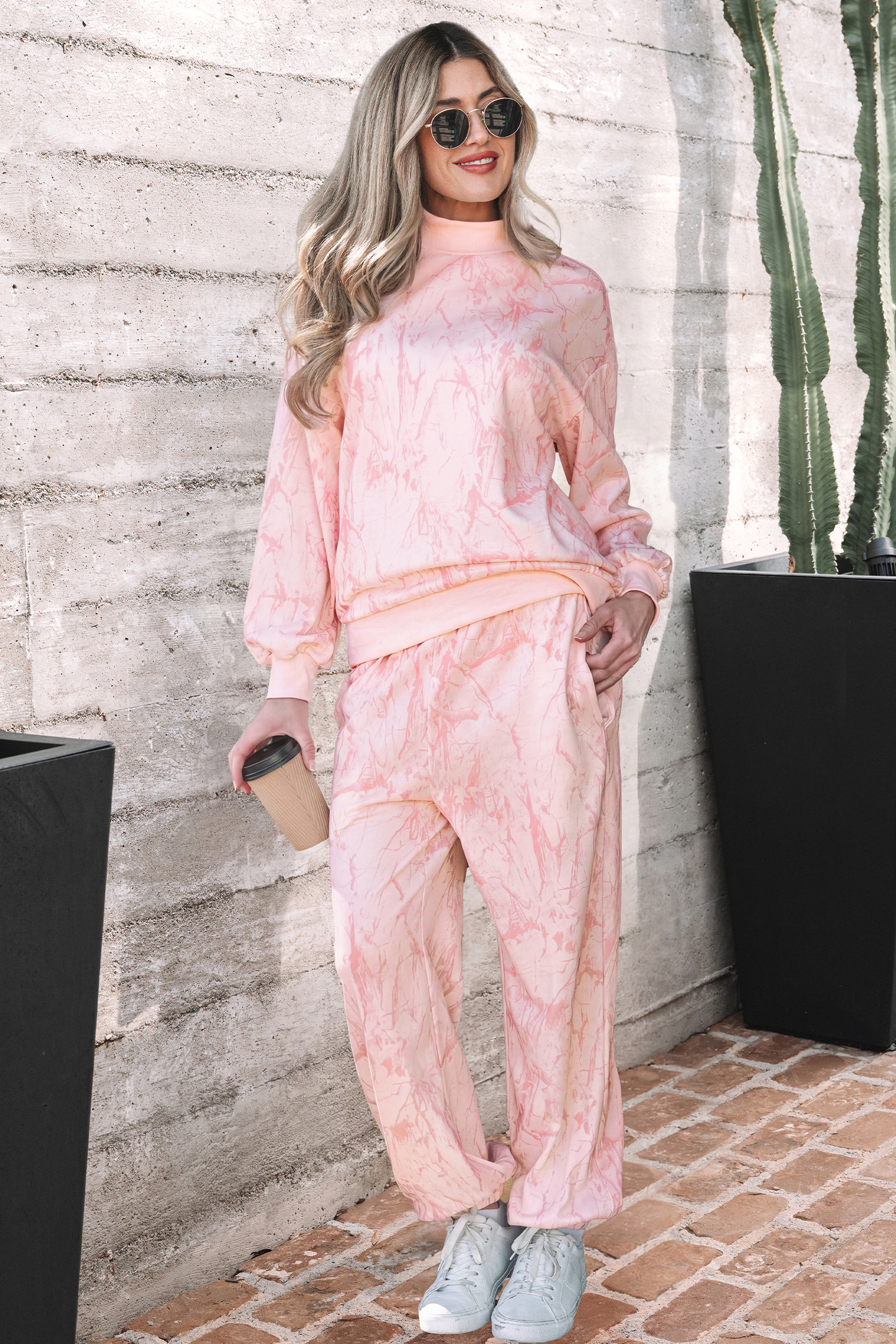 Pink Camo Print Jogger Pants Set - loveforevers