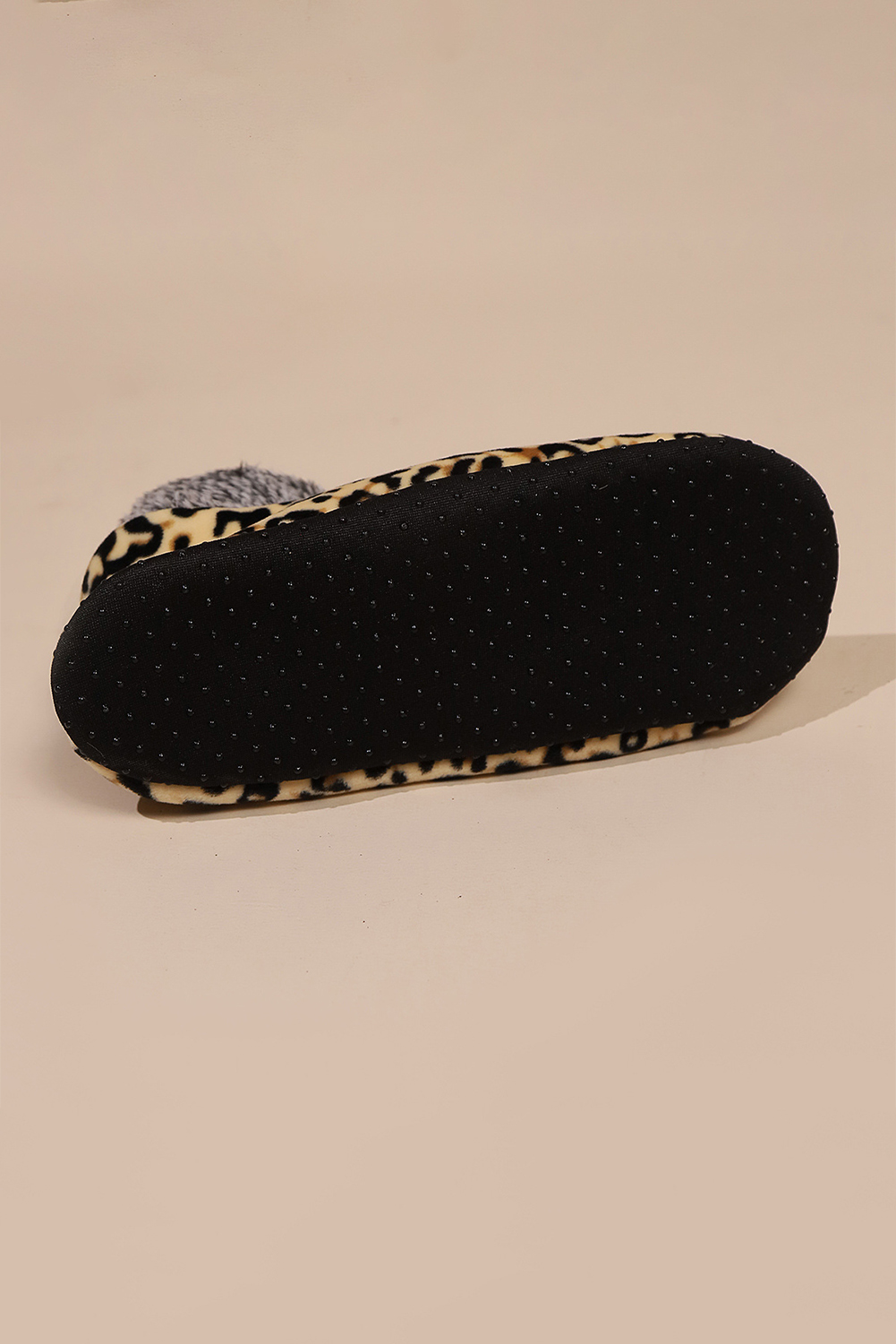 Beige Leopard Print Thermal Lined Socks - loveforevers