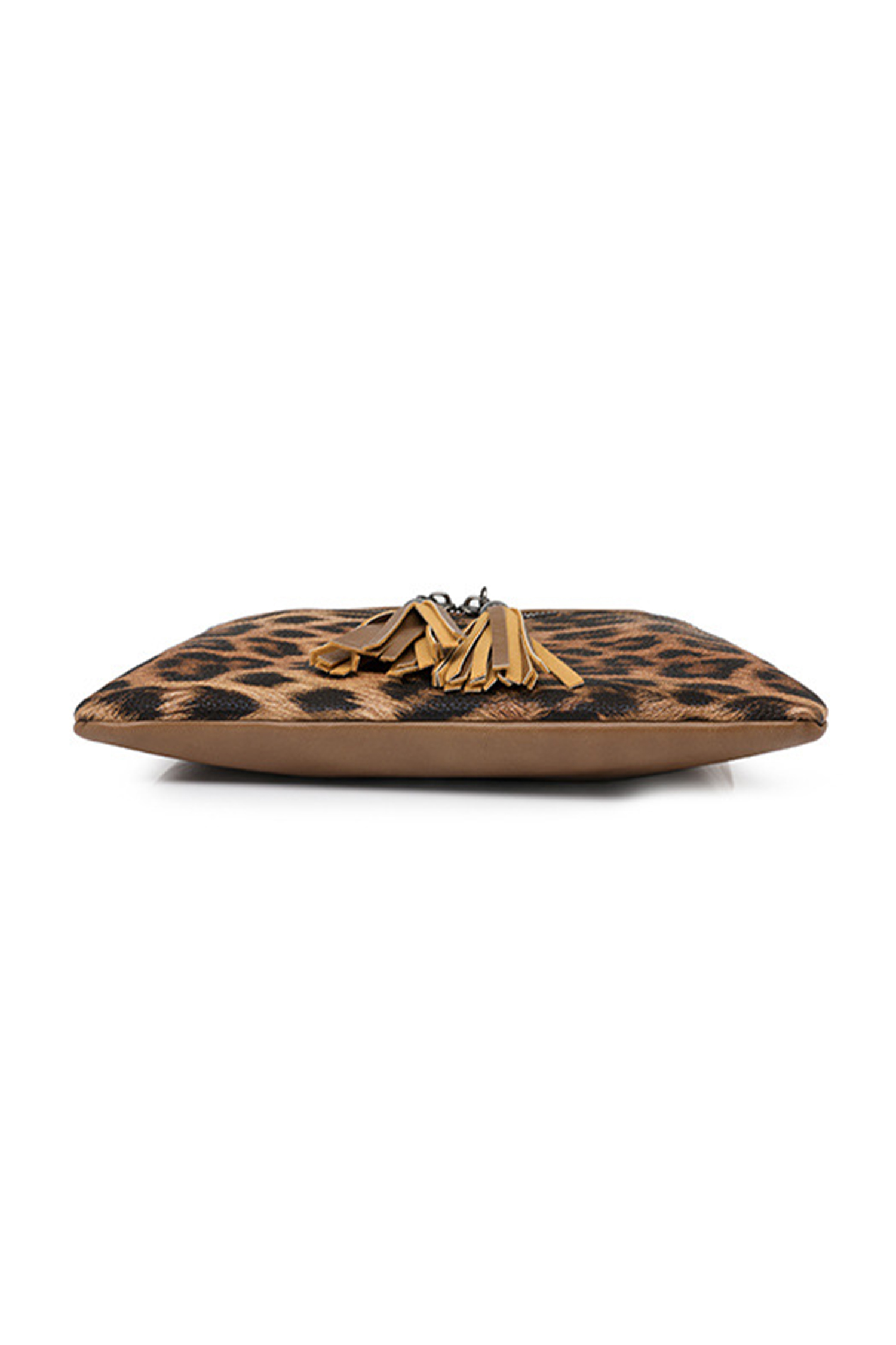 Coffee Leopard Contrast PU Leather Single Shoulder Mini Bag - loveforevers
