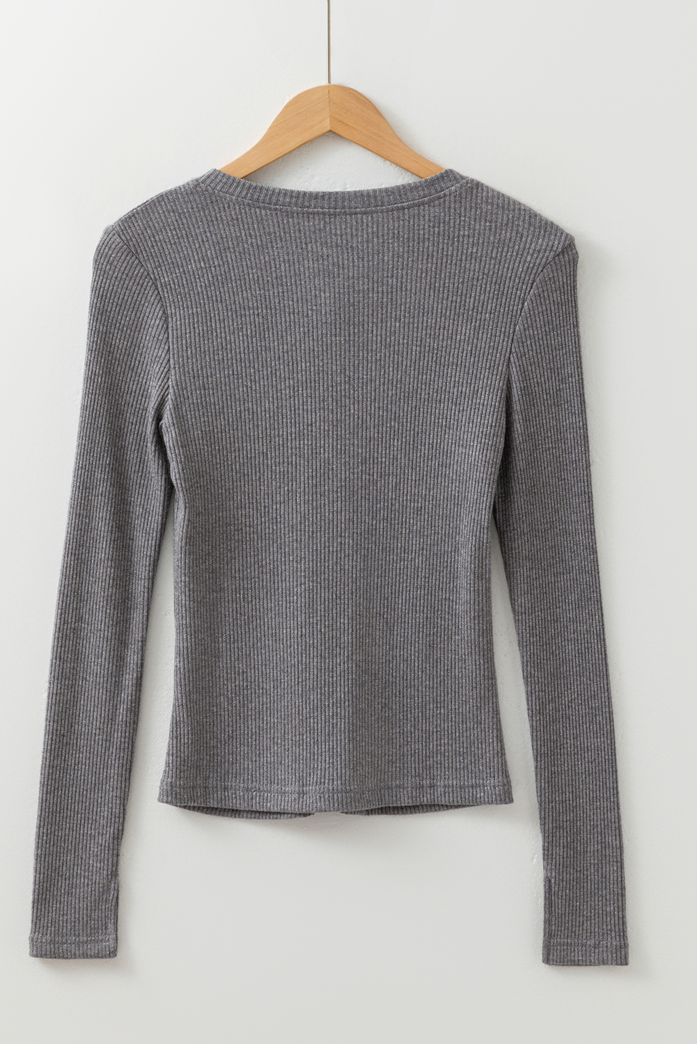 Sleet Ribbed Knit Button Down Slim Cardigan - loveforevers