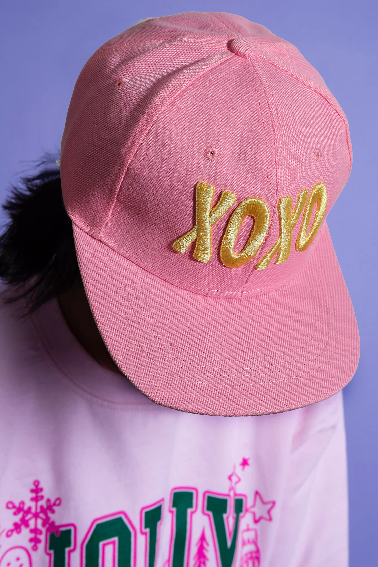 Bonbon XOXO Letter Embroidered Valentines Day Custom Baseball Cap - loveforevers