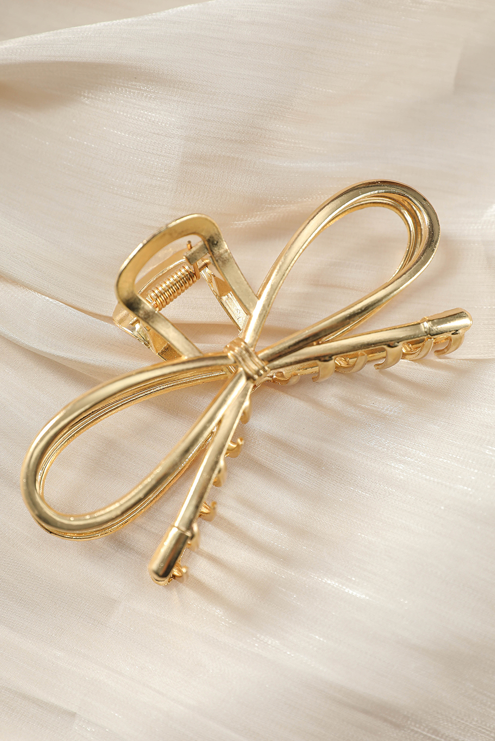 Gold Bowknot Shape Claw Clip - loveforevers