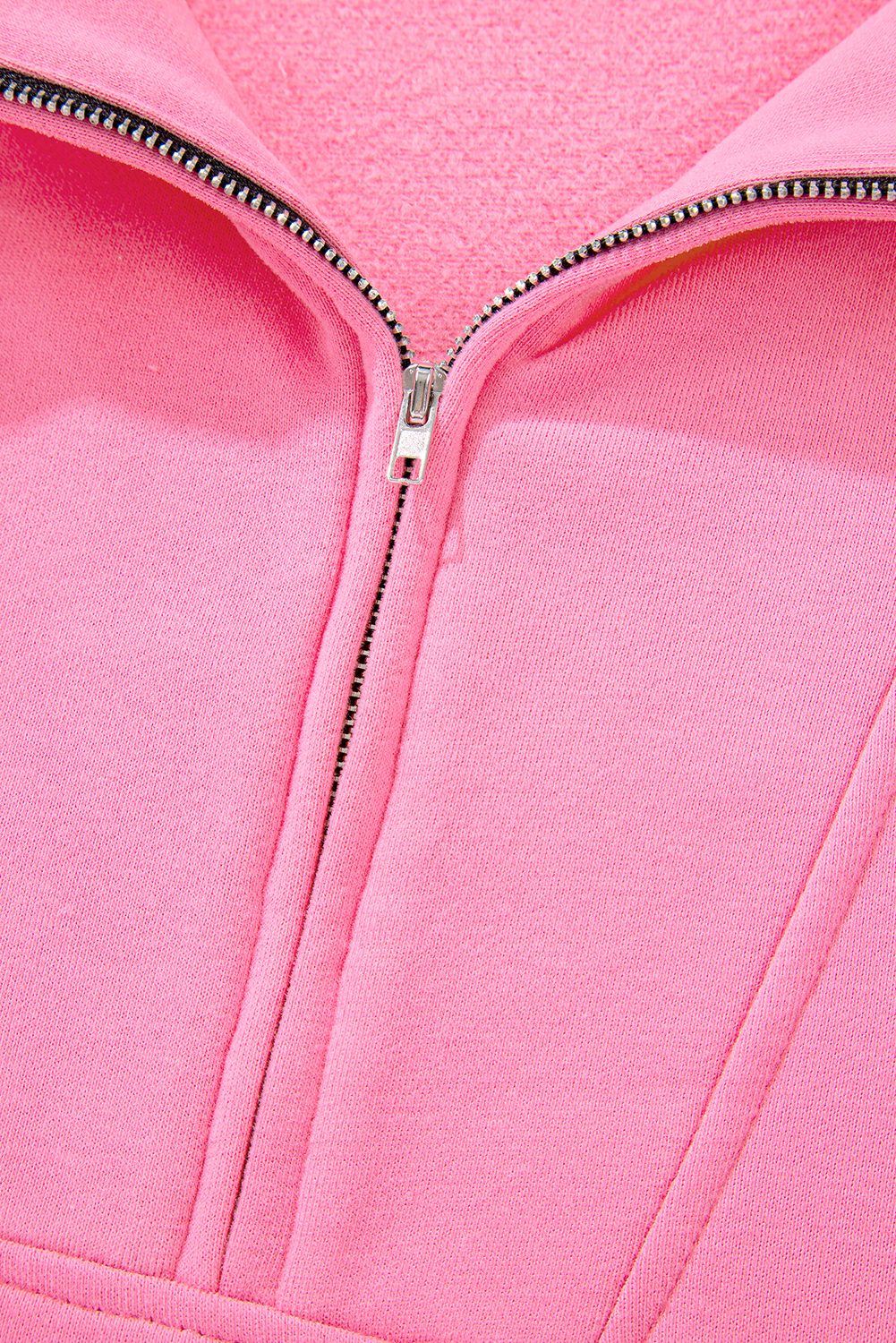 Bonbon Zip-up Stand Neck Kangaroo Pocket Sweatshirt - loveforevers