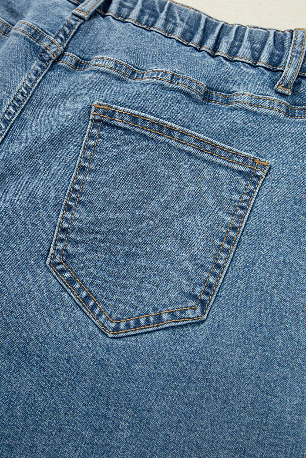 Dusk Blue Medium Wash Super Wide Leg Denim Pants - loveforevers