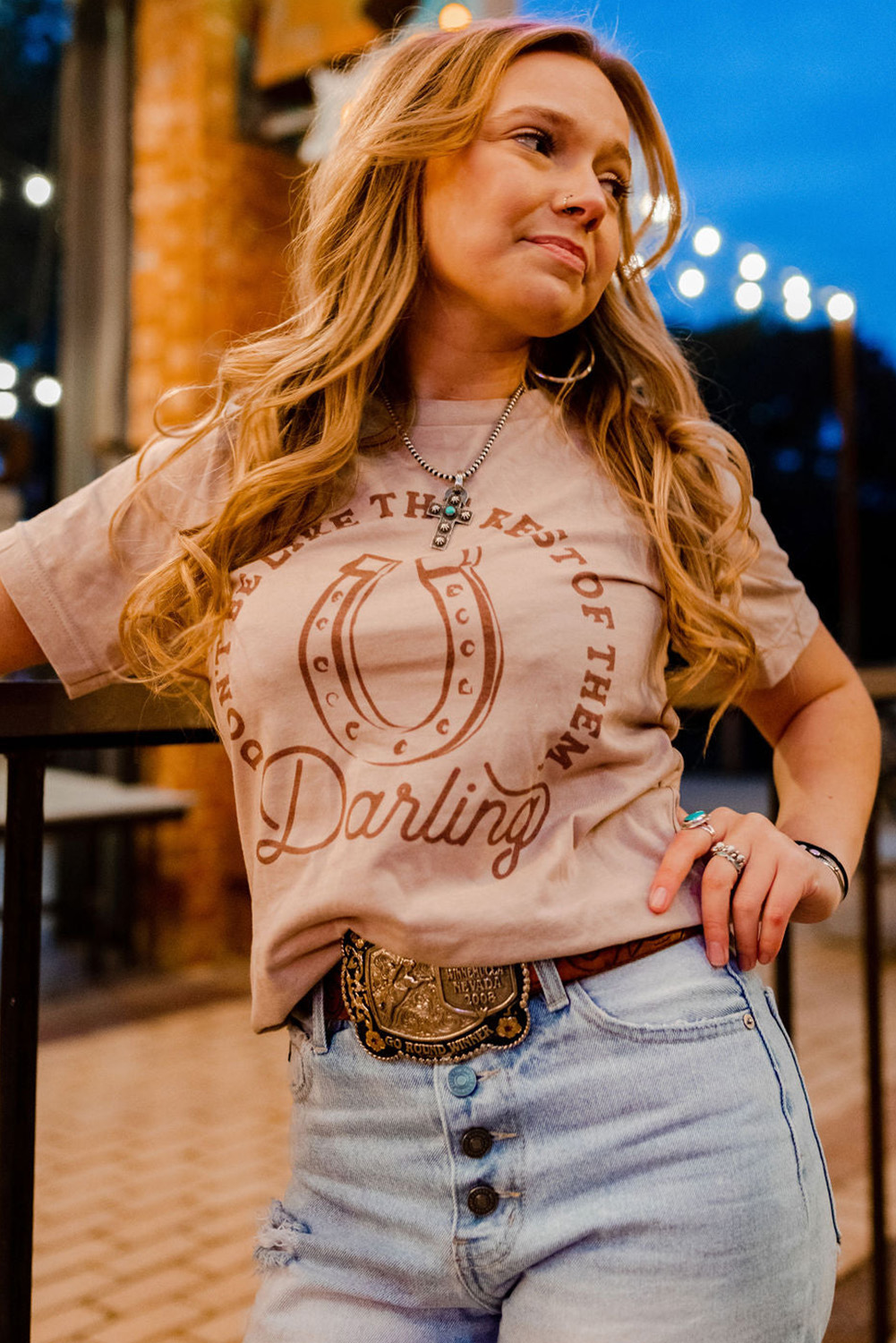 Khaki DO NOT BE LIKE THE REST OF THEM Darling Graphic Tee - loveforevers