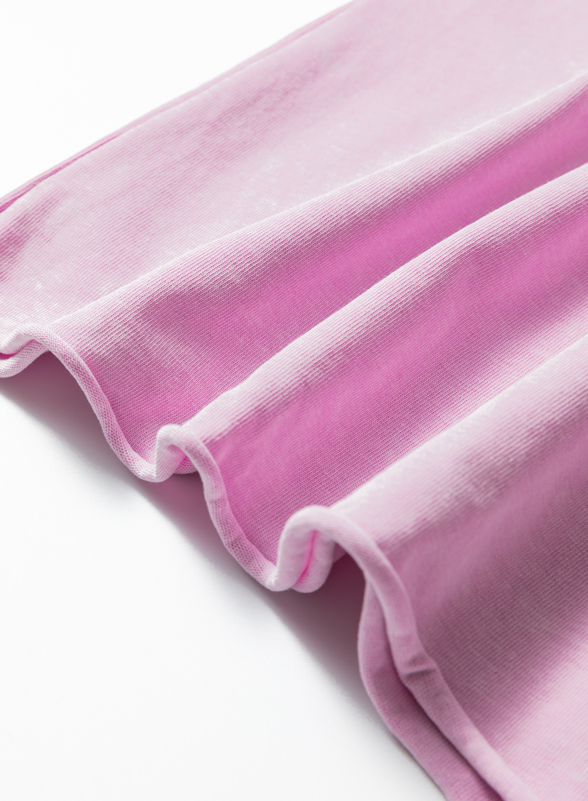Lavendula Mineral Wash Drop Shoulder Raw Edge Loose Tee - loveforevers