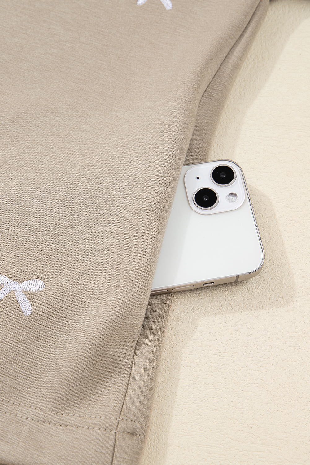 Goat Contrast Bow Embroidered Zip Up Jacket Hoodie - loveforevers