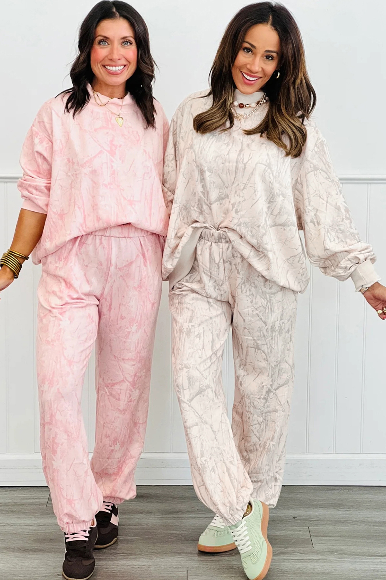 Pink Camo Print Jogger Pants Set - loveforevers