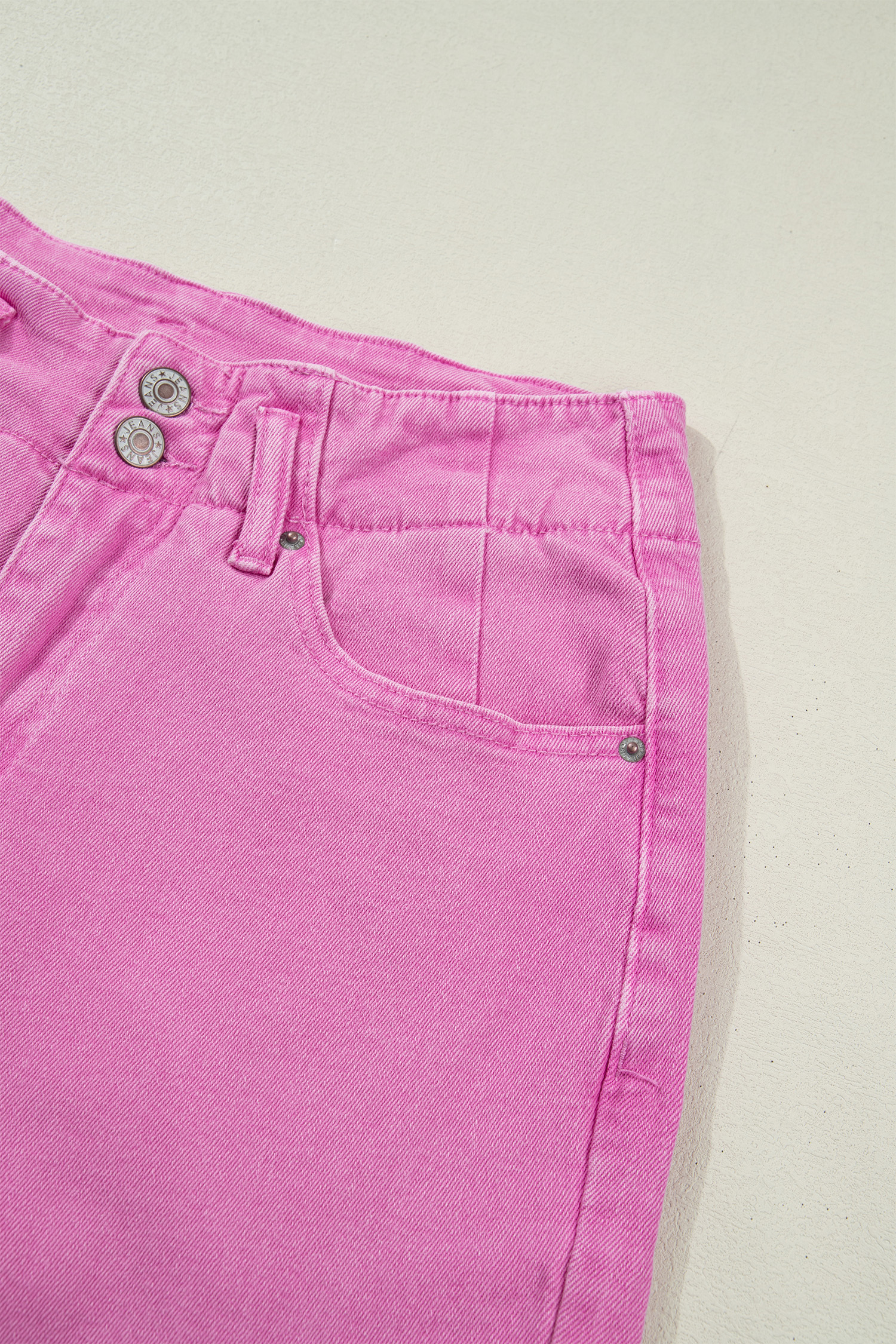 Bonbon 2-Button High Waist Flared Bottom Jeans - loveforevers