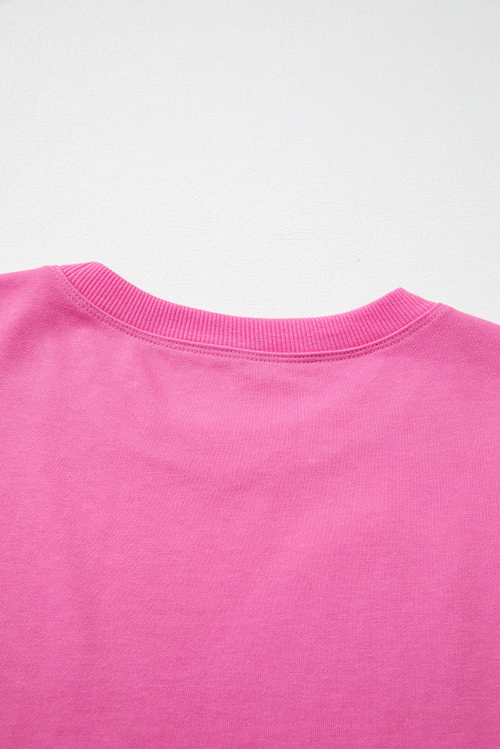 Sachet Pink Contrast Flower Drop Shoulder Loose T Shirt - loveforevers