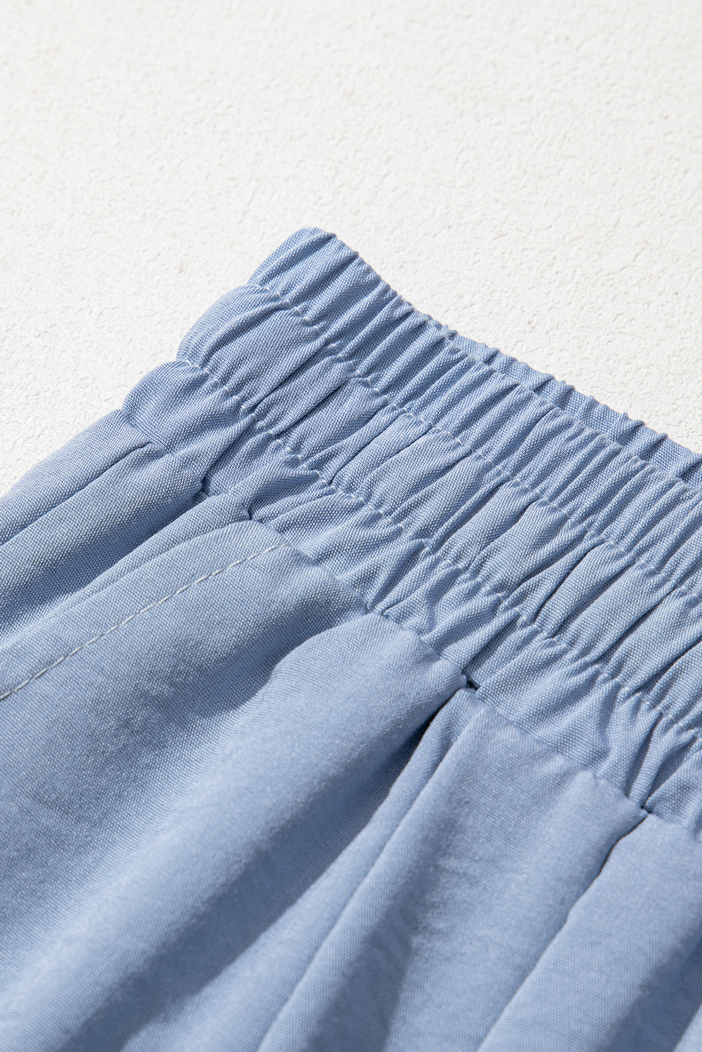 Myosotis Drawstring Elastic Waistband Pleated Loose Pants - loveforevers