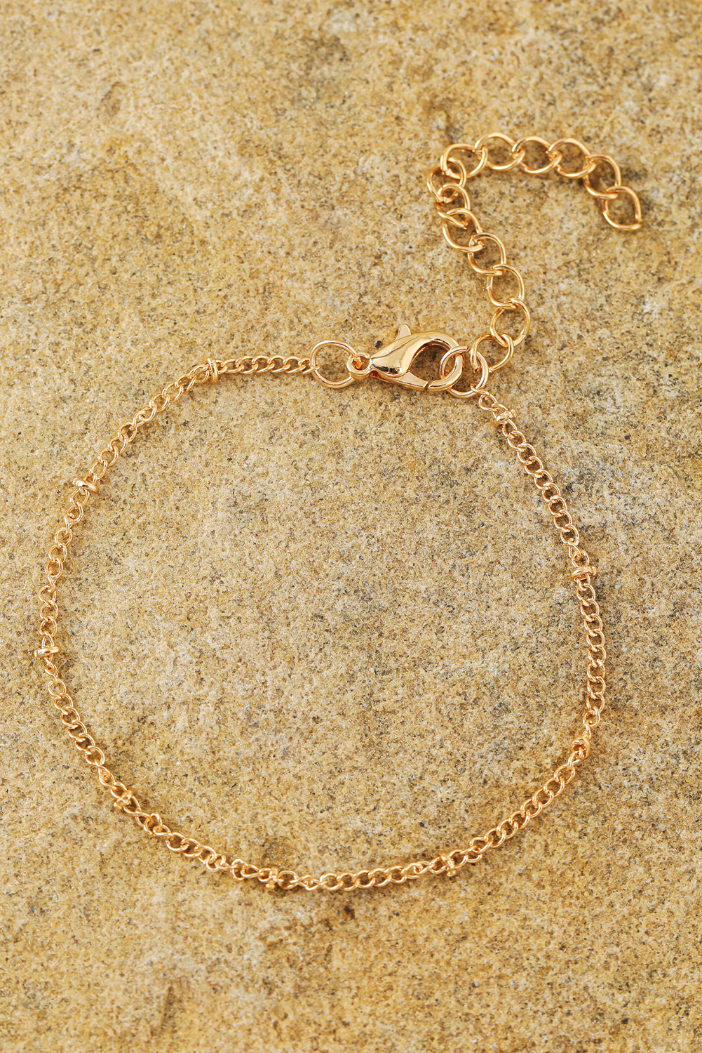 Gold Multi Layered Plated Adjustable Chain Bracelet Set - loveforevers