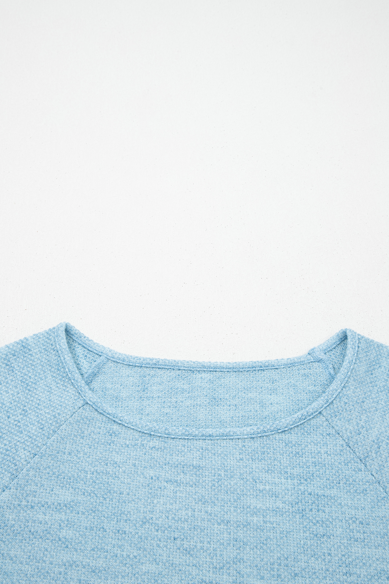Moonlight Jade Textured Raglan Sleeve Knit Loose Top - loveforevers