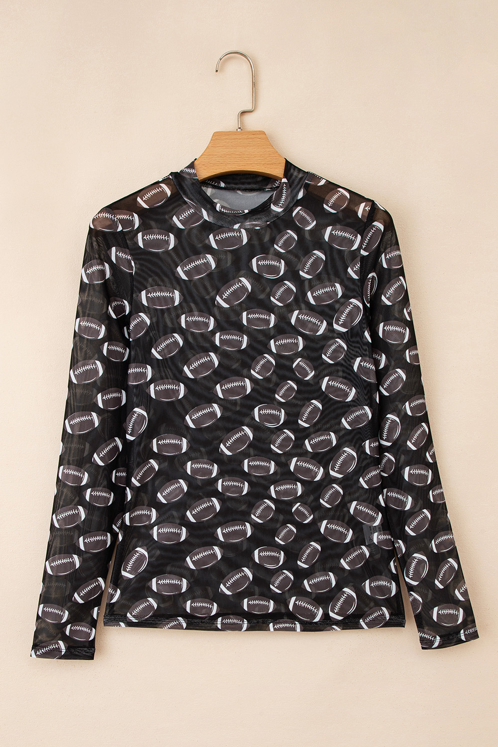 Black Christmas Fashion Print Slim Fit Long Sleeve Top - loveforevers