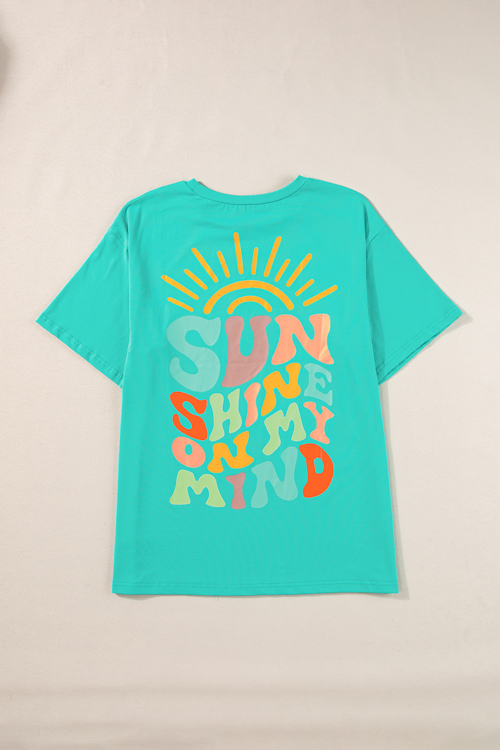 Mint Green SUNSHINE ON MY MIND Graphic Tee - loveforevers