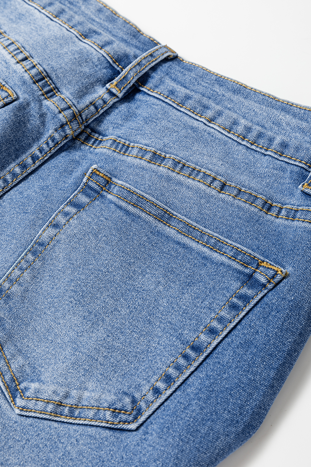 Real Teal Raw Hem Unique Cuffs Straight High Rise Loose Jeans - loveforevers