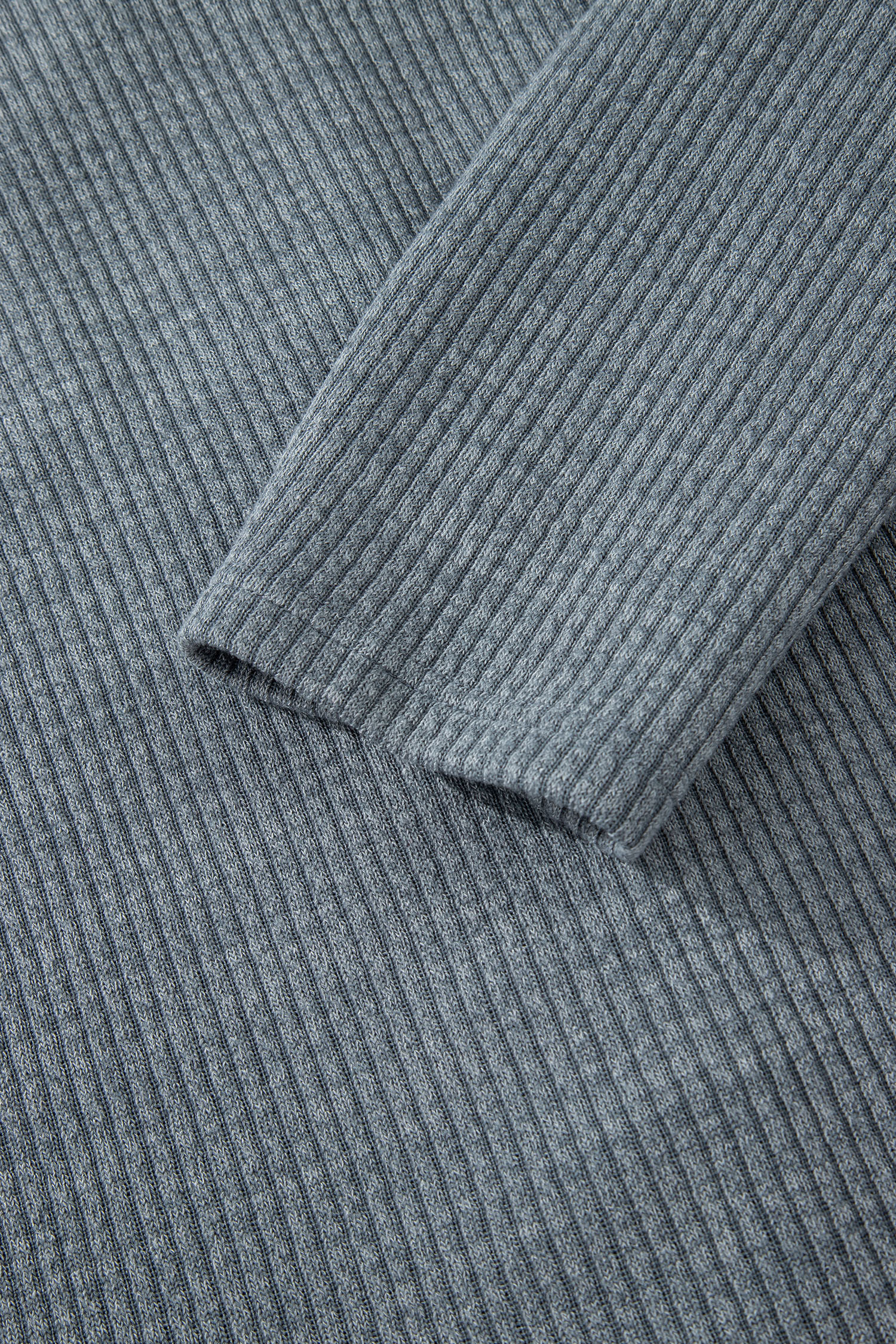 Medium Grey Ribbed Knit Buttons Front Flap Pocket Casual Shacket - loveforevers