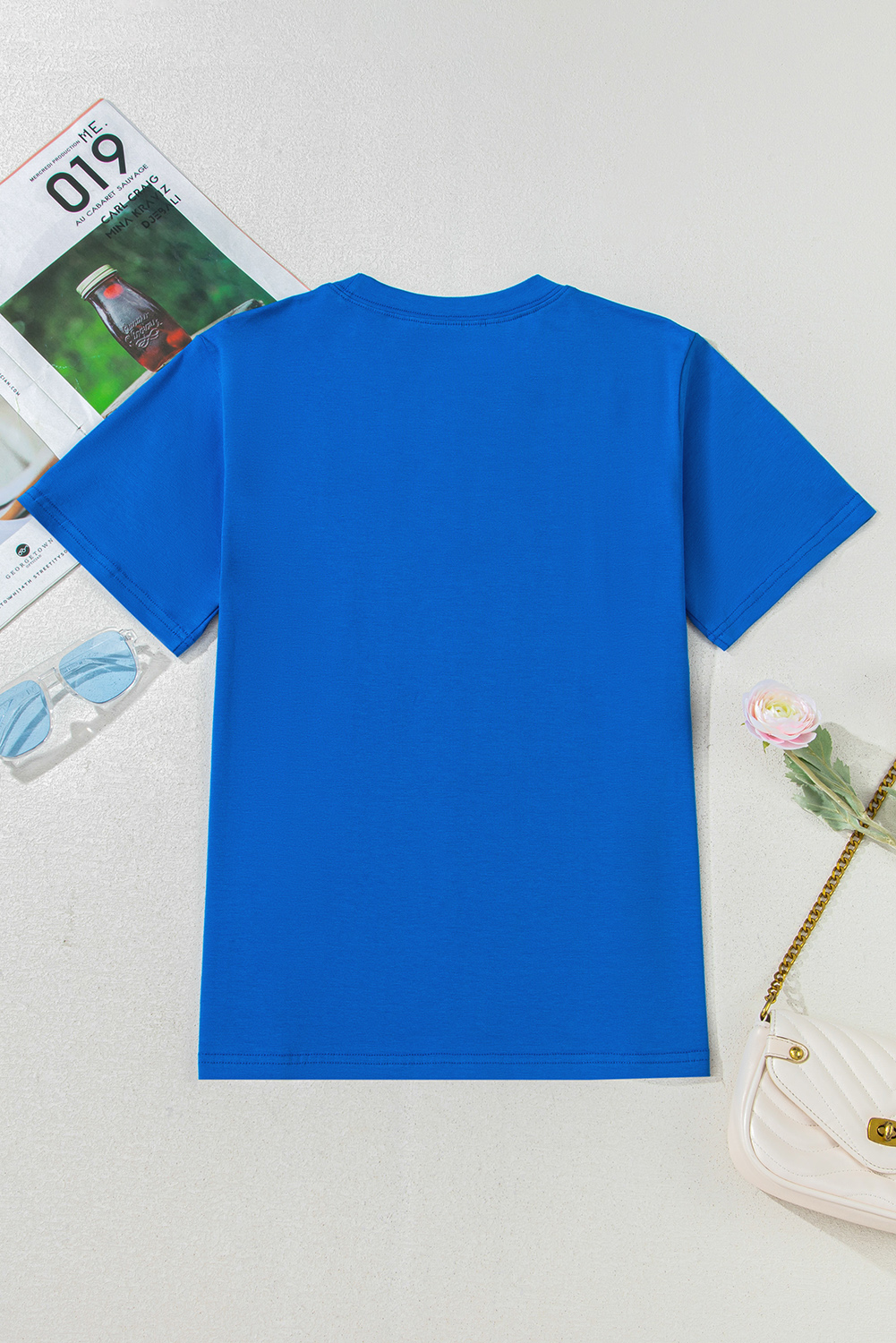 Blue Sunflower Boots Graphic Western Fashion T Shirt - loveforevers