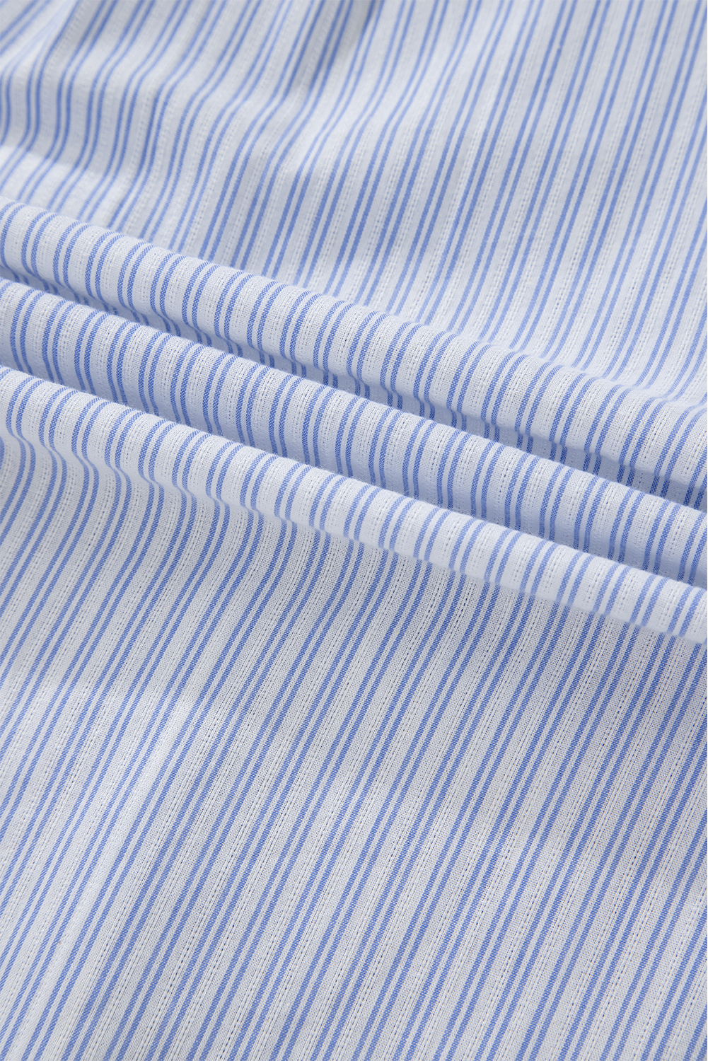 Sky Blue Stripe Striped Buttoned up Long Sleeve Shirt - loveforevers