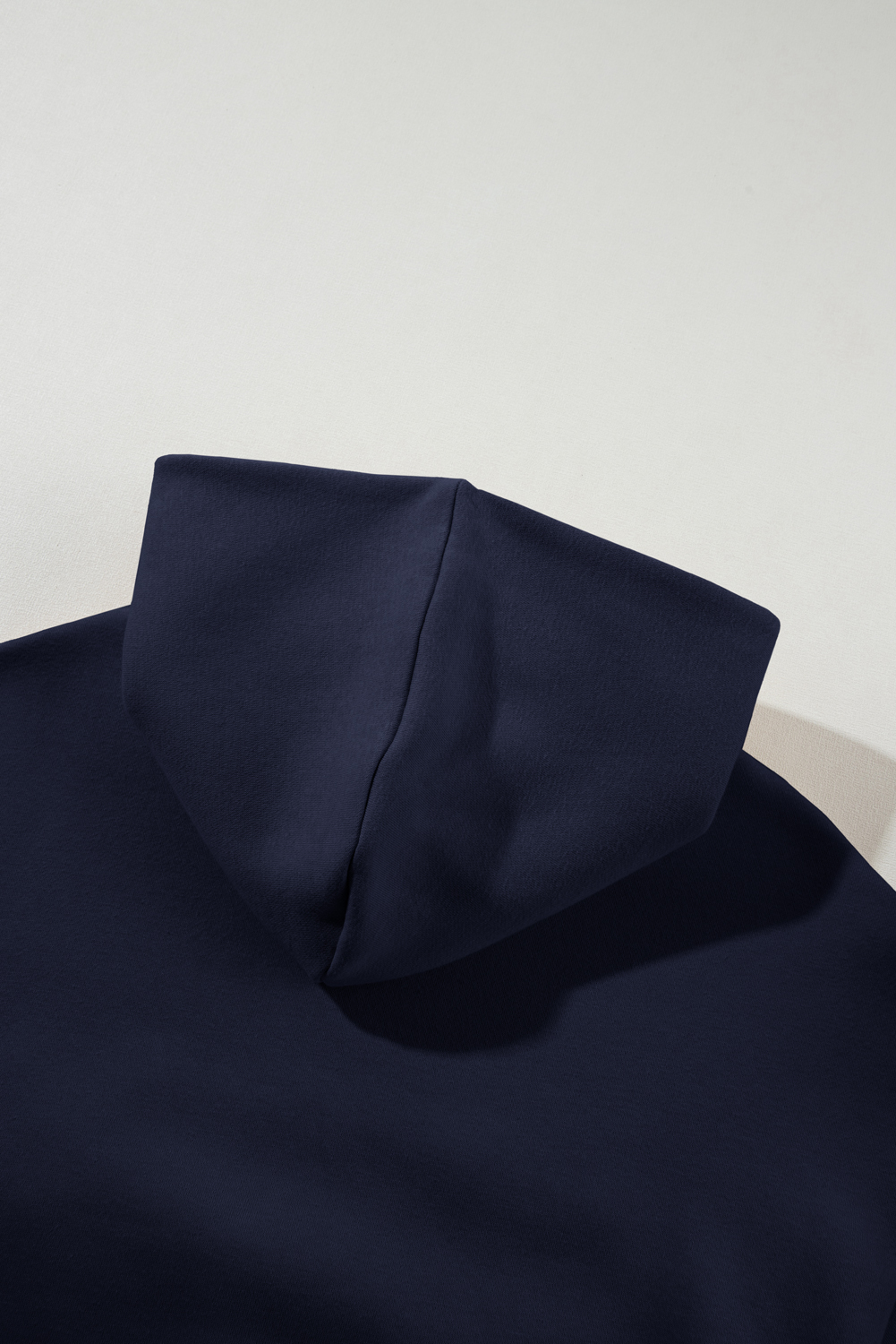 Navy Blue Solid Exposed Seams Hoodie and Joggers Activewear Set - loveforevers