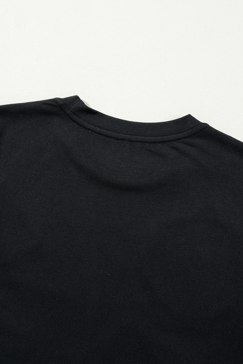 Black Sequin Christmas Essentials Graphic Crewneck T Shirt - loveforevers