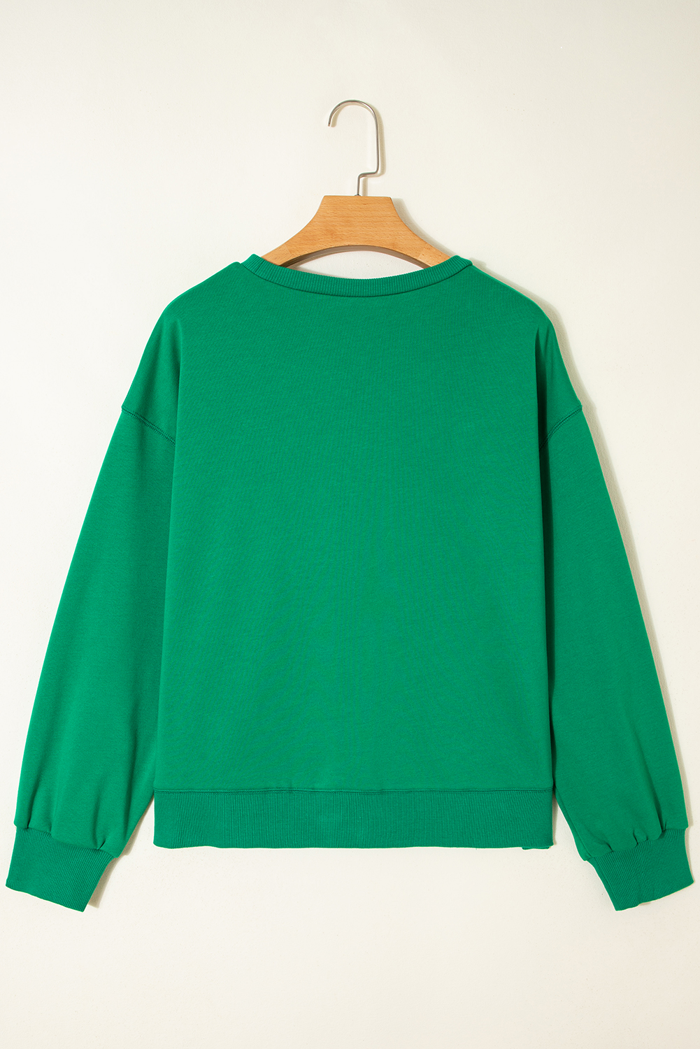 Sea Green HOLLY JOLLY Towel Embroidered Christmas Holiday Sweatshirt - loveforevers