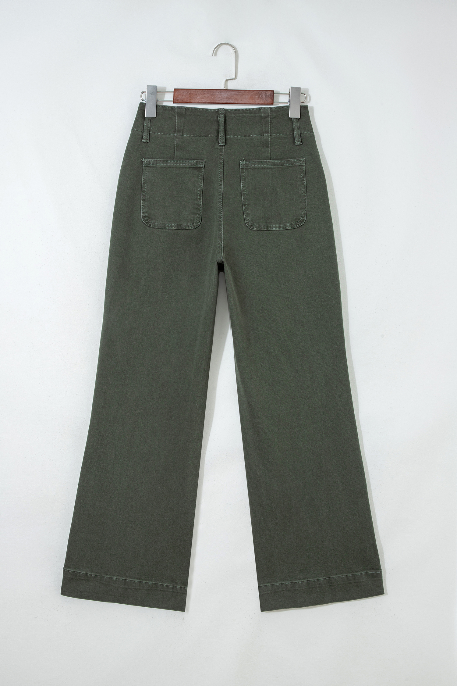 Bonbon 2-Button High Waist Flared Bottom Jeans - loveforevers