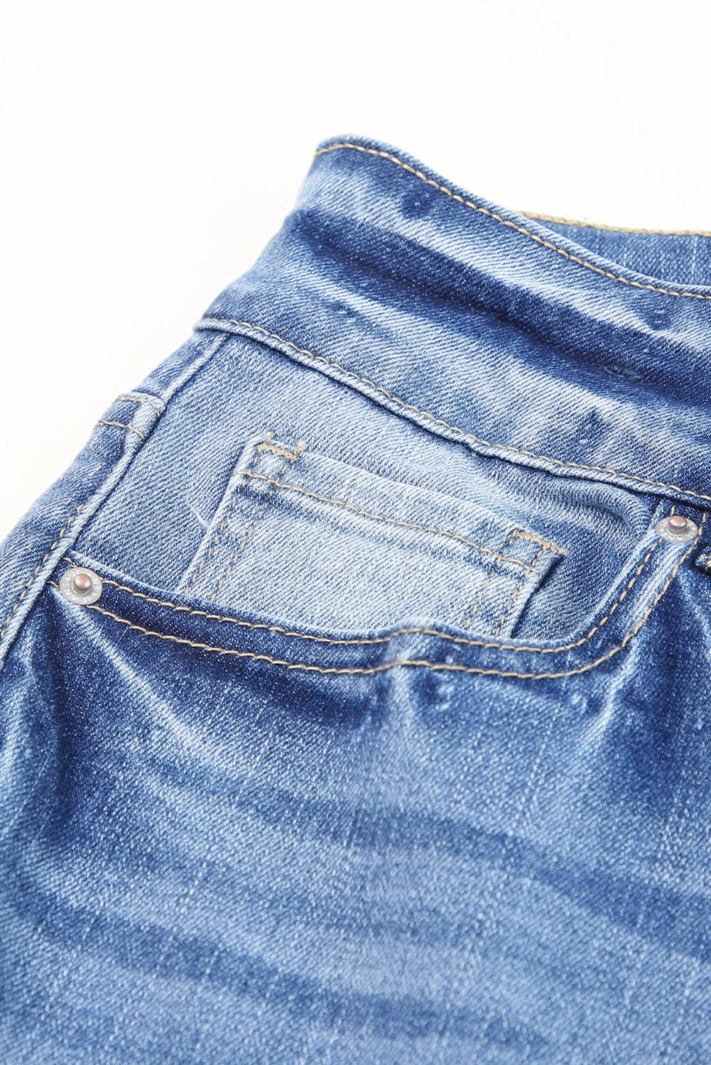 High Waist Distressed Straight Leg Jeans - loveforevers