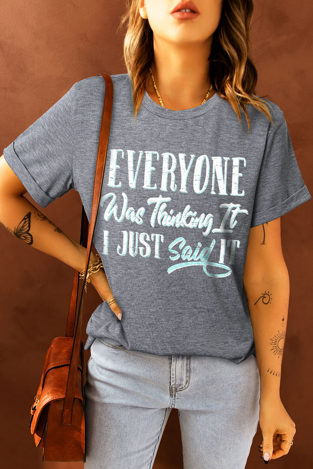 White American Woman Bull Skull Graphic T Shirt - loveforevers