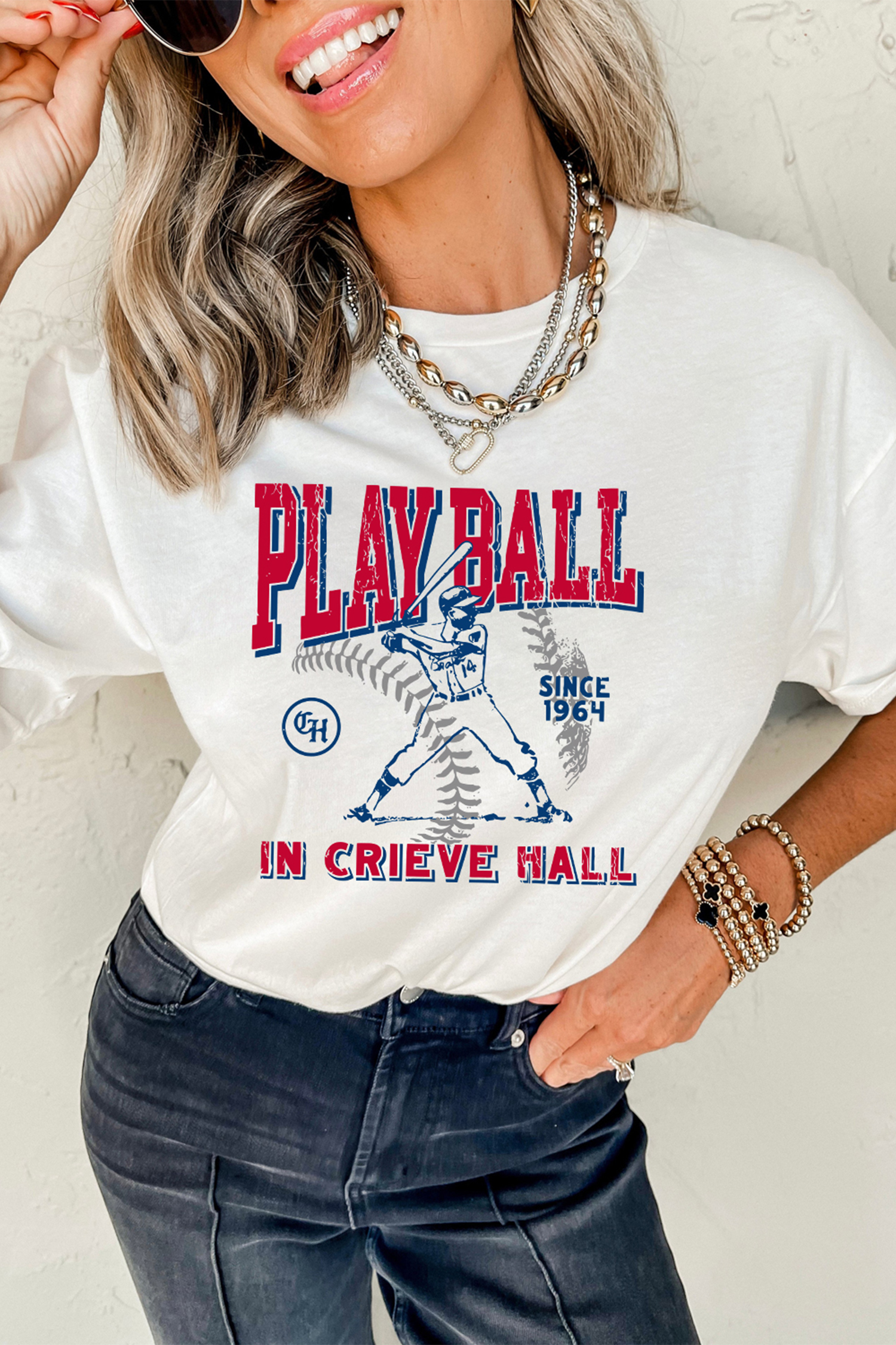 White SHOT CALLER WANNA BE A BALLER Casual Graphic Tee - loveforevers