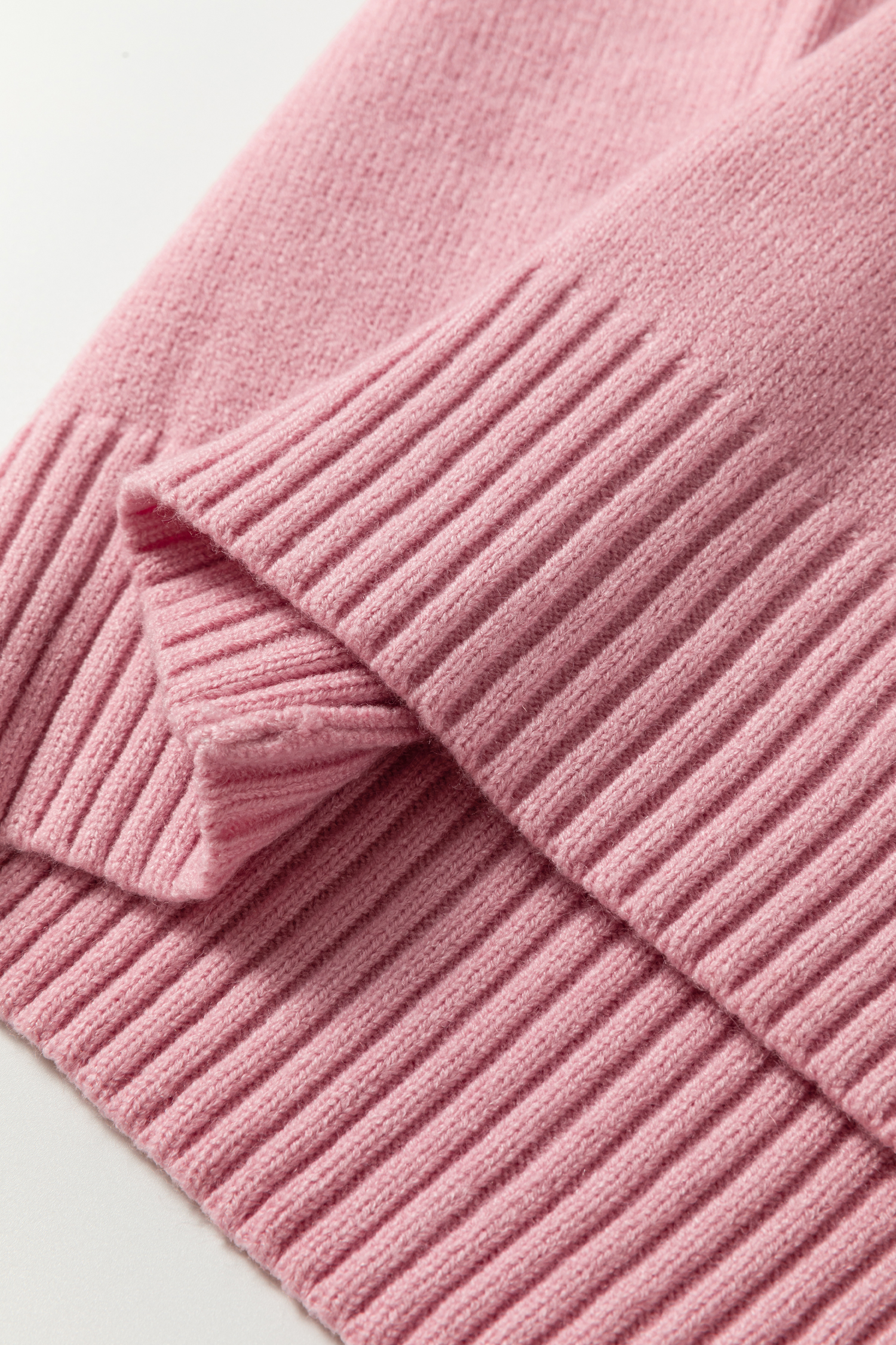 Light Pink Plaid Heart Embroidered Cuffed Drop Shoulder Crew Neck Sweater - loveforevers