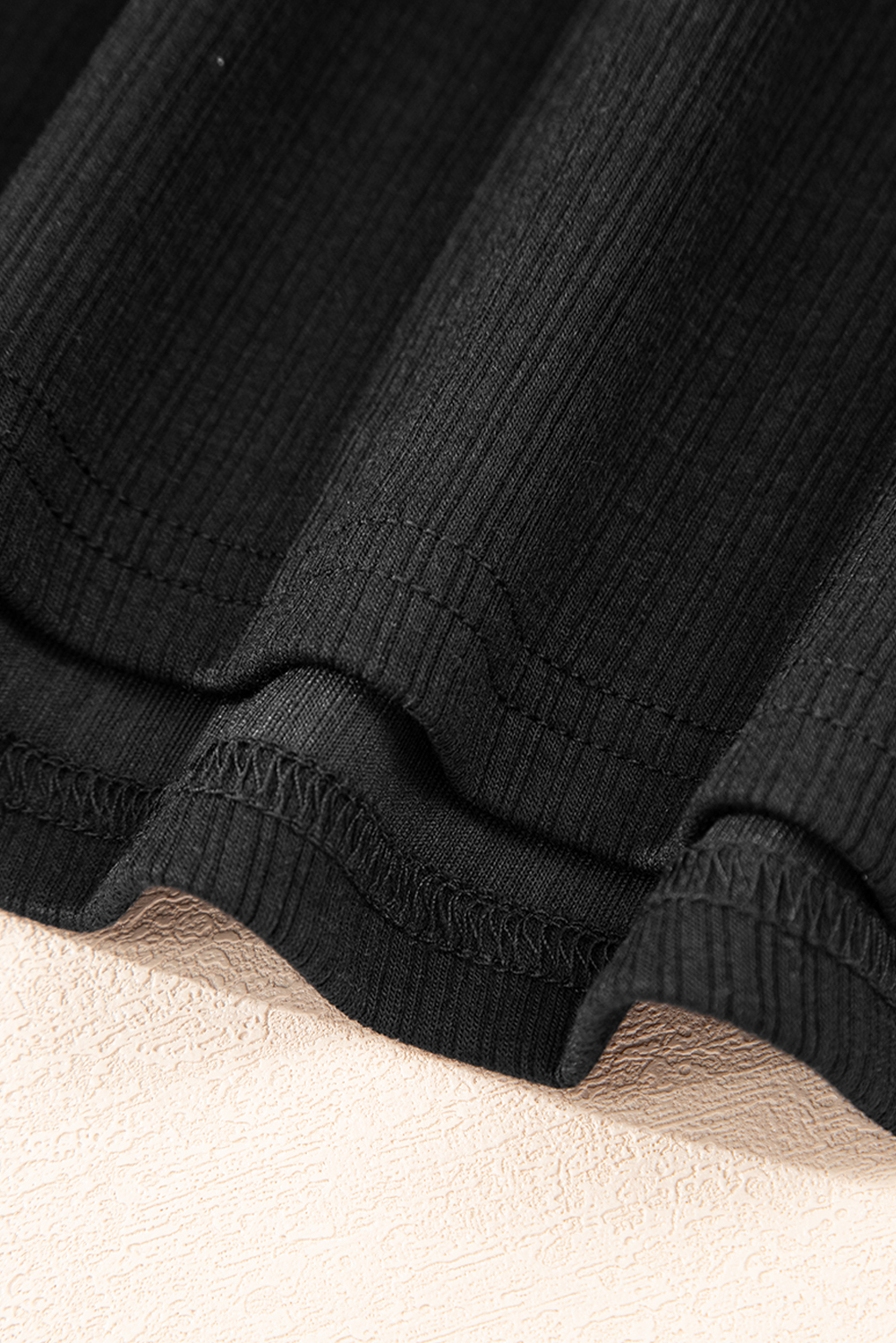 Black Flower Applique Mesh Long Sleeve V Neck Blouse - loveforevers