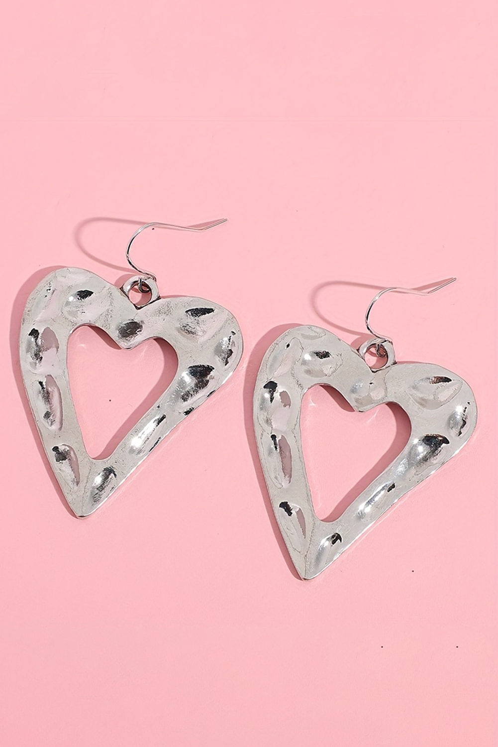 Red Valentines Day Heart Shape Tiered Dangle Earring - loveforevers