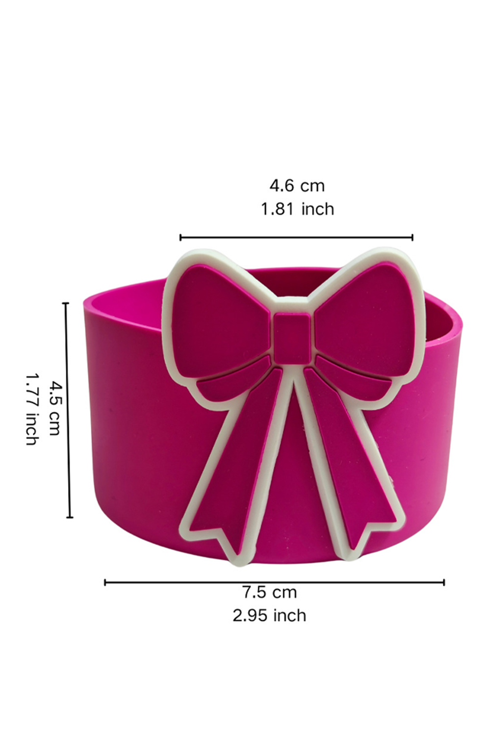Bonbon 1pc Bow Knot Silicone Cup Sleeve - loveforevers