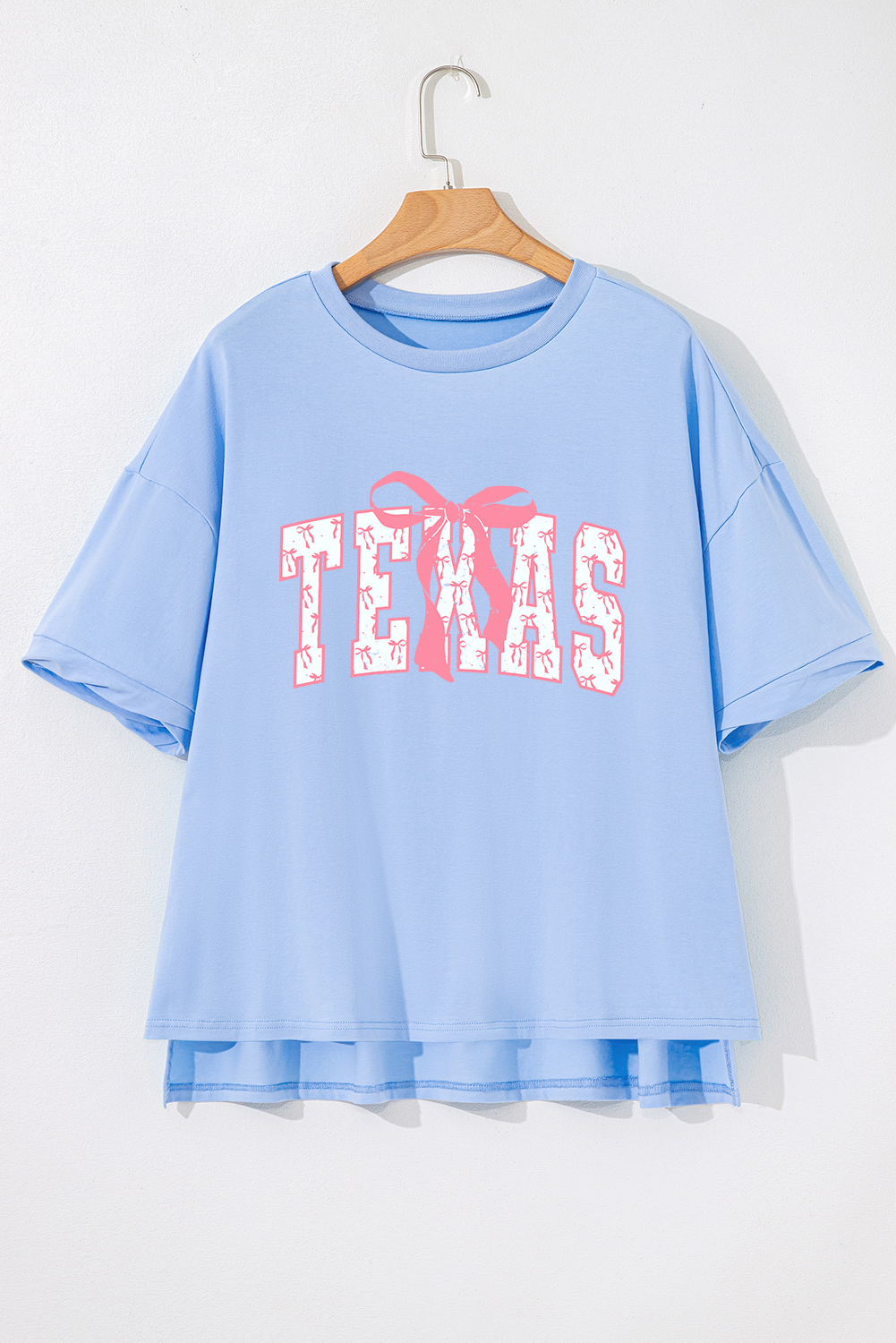 Black Loose Half Sleeve Hi Low Hem T Shirt - loveforevers