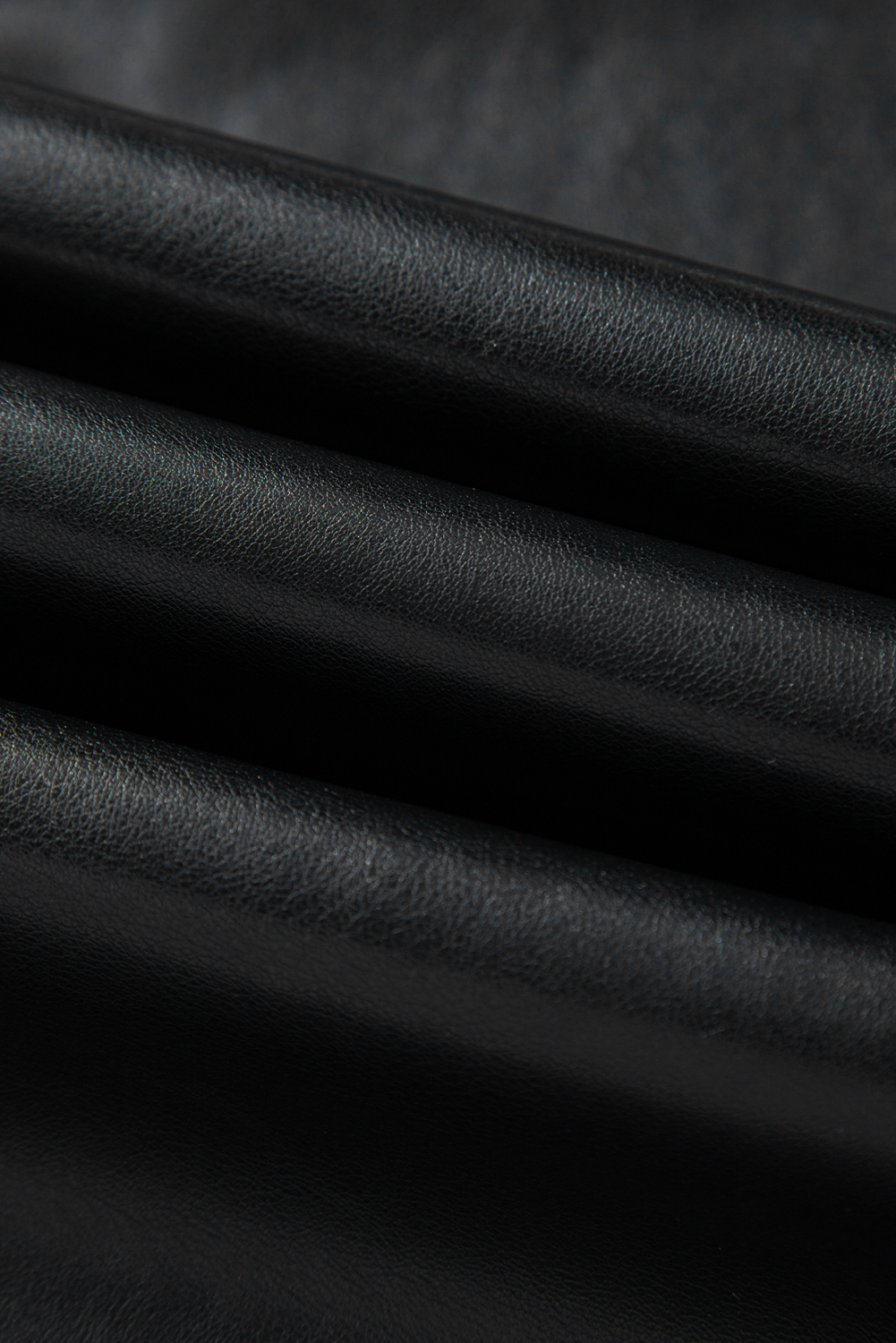 Black Faux Leather Side Slit Maxi Skirt - loveforevers