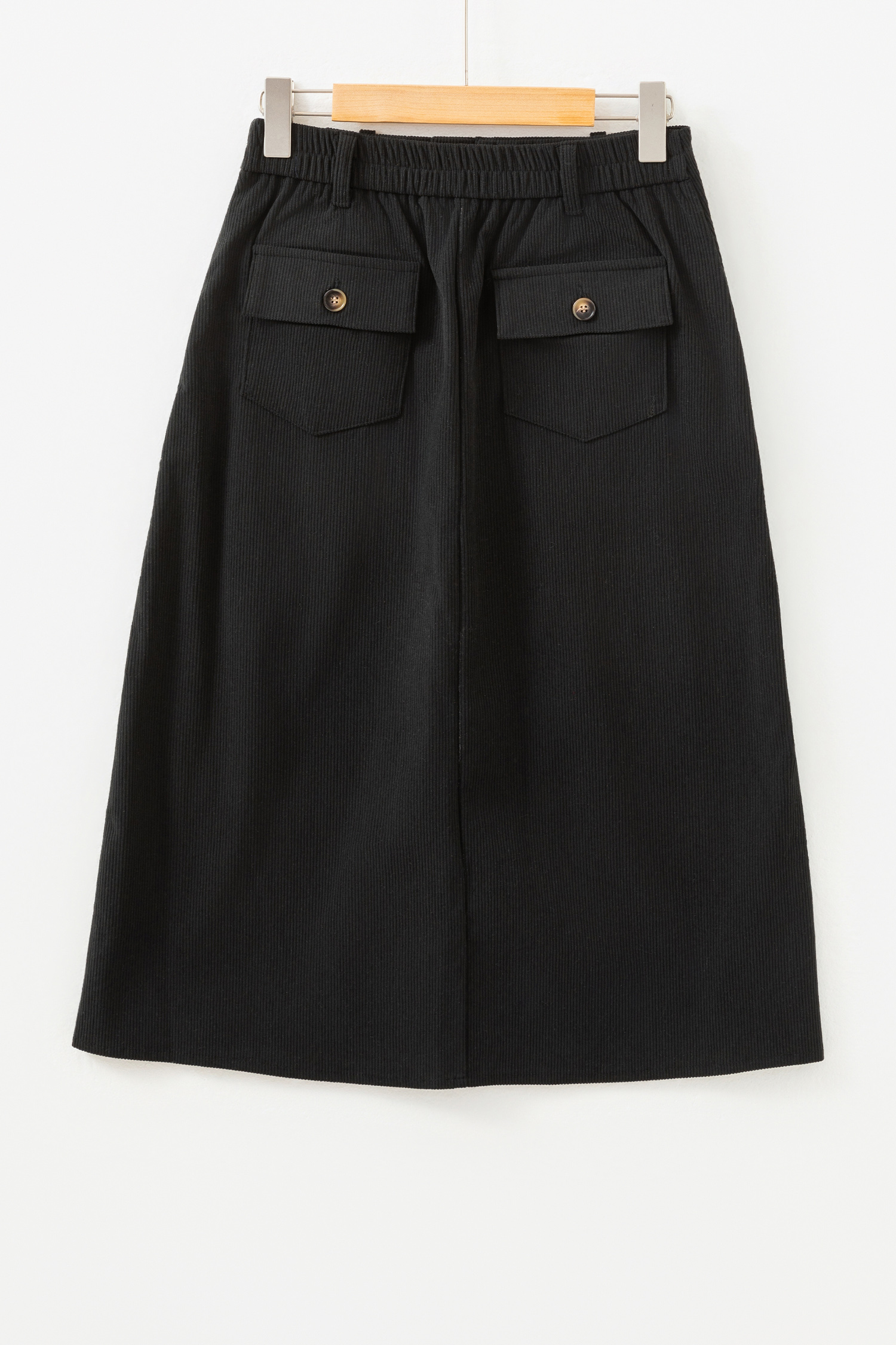 Coffee Front Slit Shift High Waist Midi Skirt - loveforevers