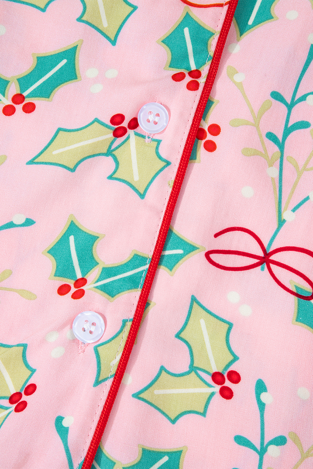 Multicolour Floral Christmas Pajamas Set - loveforevers