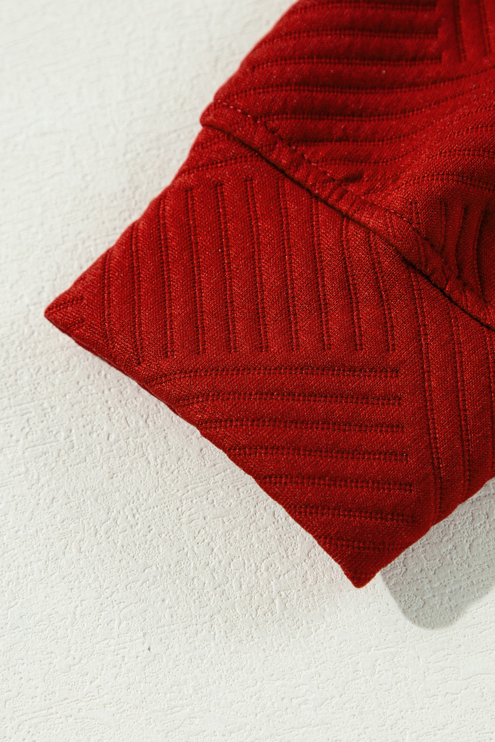 Red Dahlia Ultra Loose Textured 2pcs Slouchy Outfit - loveforevers