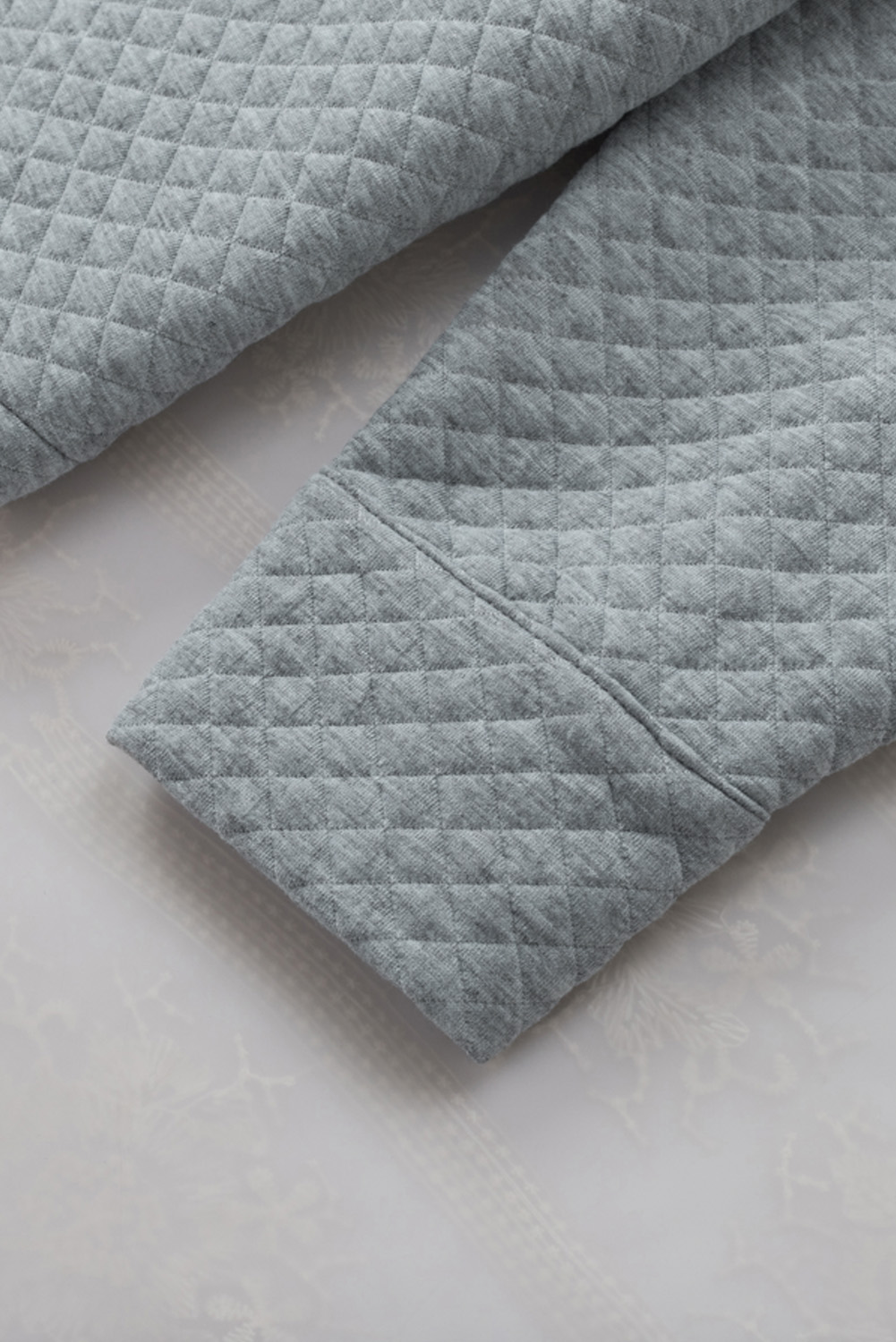 Gray Retro Quilted Flap Pocket Button Shacket - loveforevers