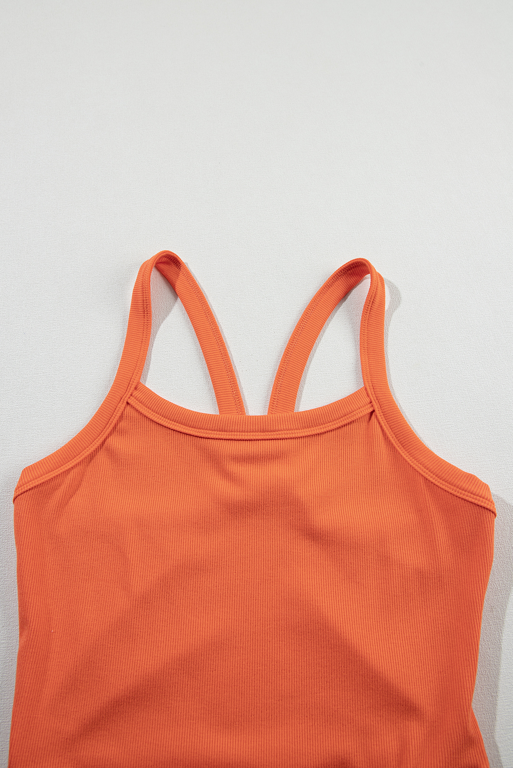 Bonbon Athletic Ribbed Cropped Cami Top - loveforevers