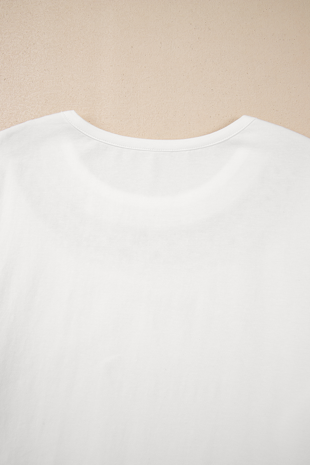 White Lace Crochet Crew Neck Casual T Shirt - loveforevers