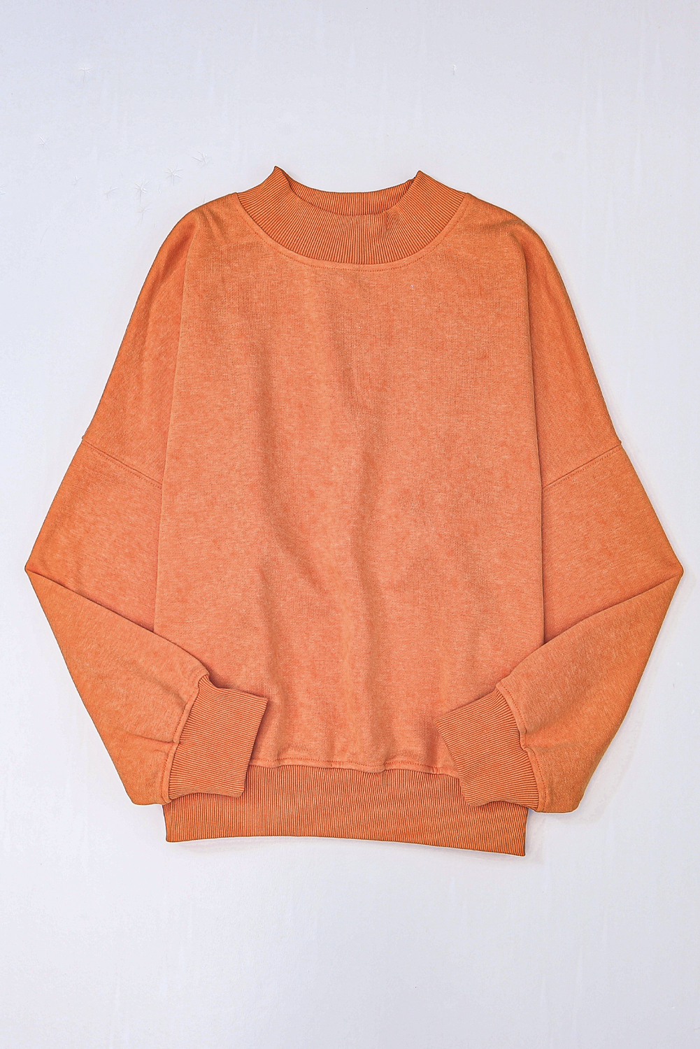 Brown Drop Shoulder Crew Neck Pullover Sweatshirt - loveforevers