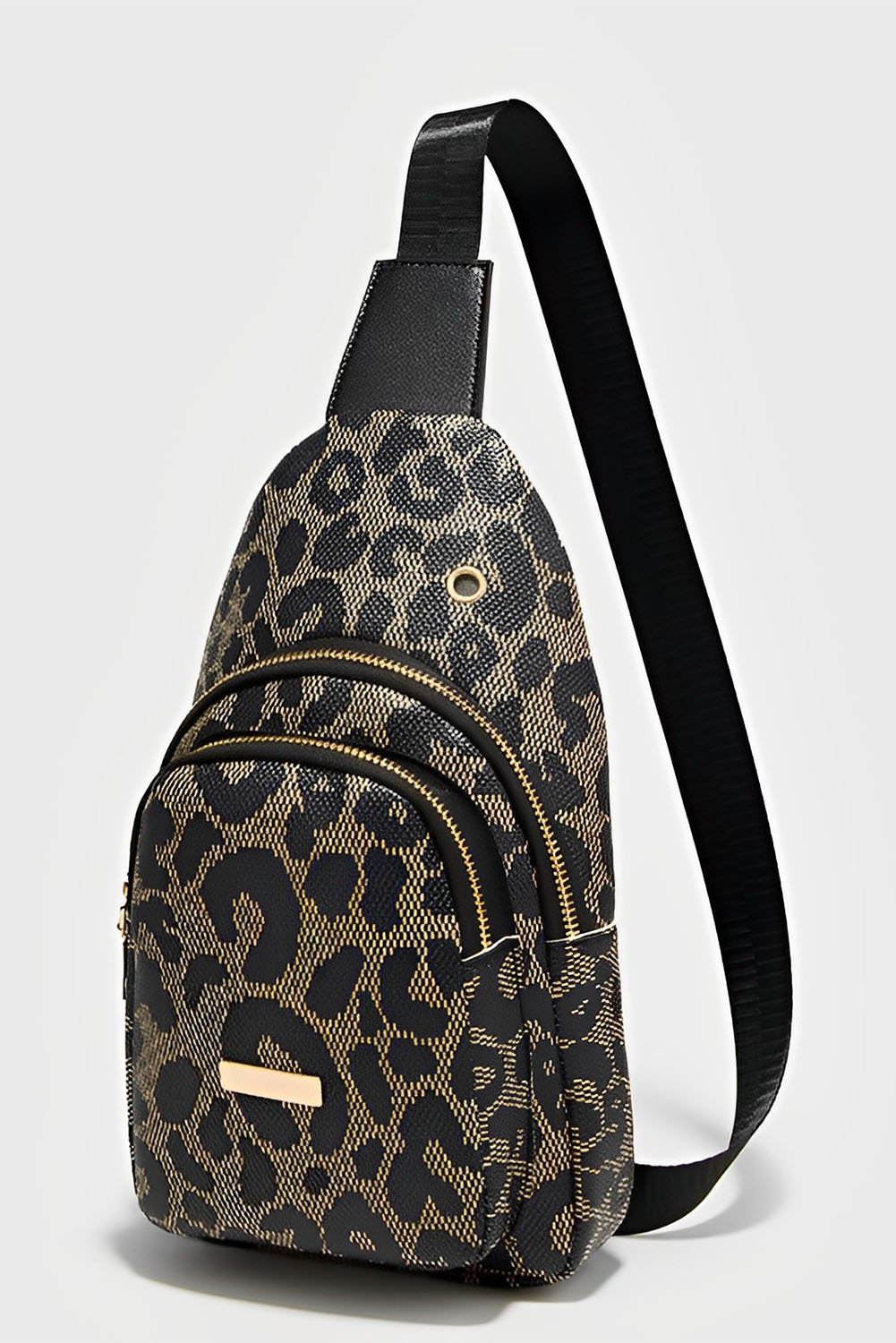 Leopard Print PU Sling Bag - loveforevers
